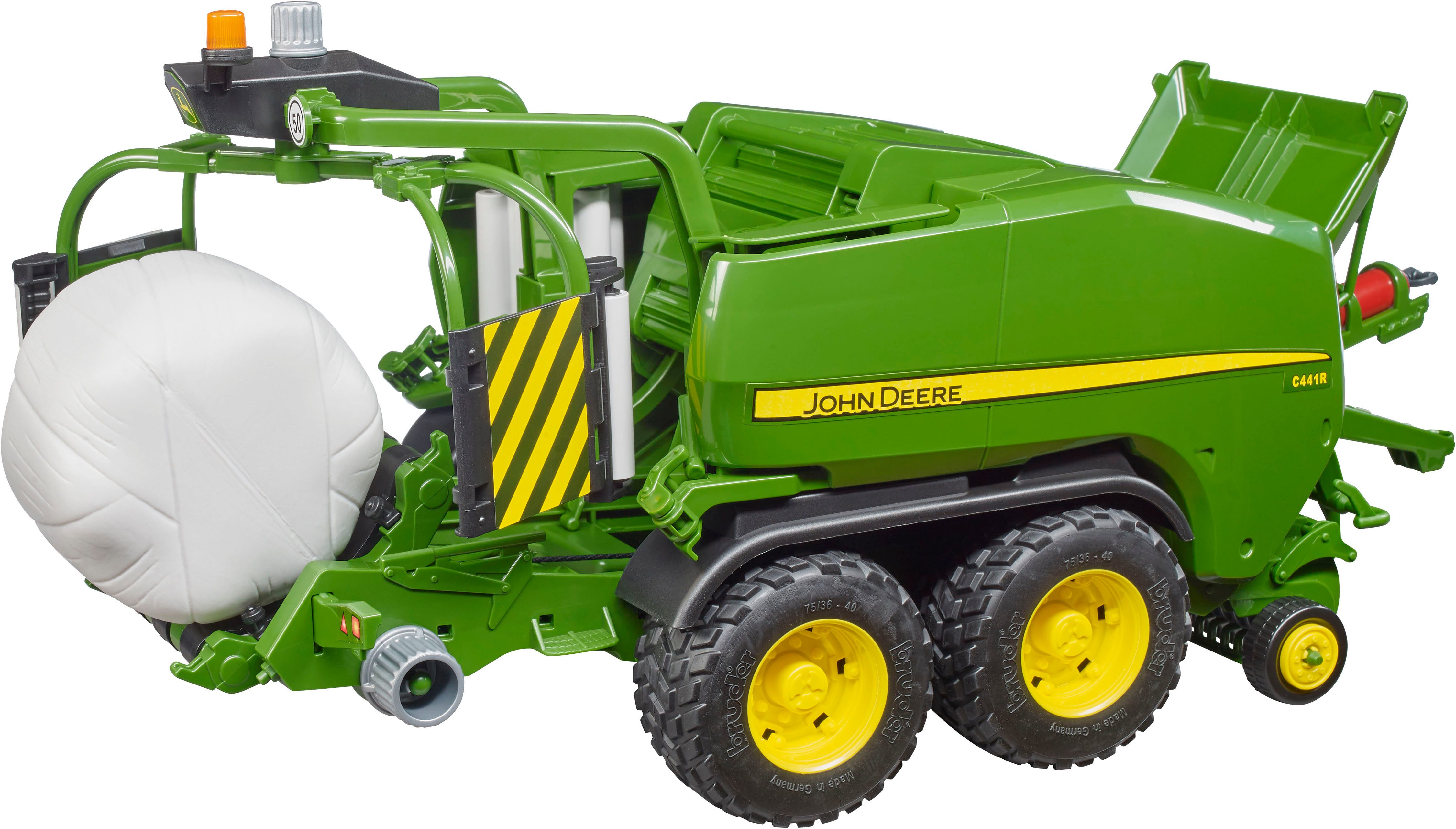 Bruder® Spielzeug-Landmaschine John Deere Rundballen Presswickelkombi günstig online kaufen