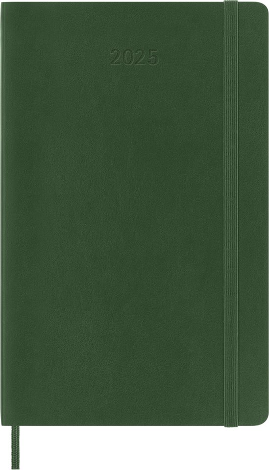 Thumbnail - MOLESKINE Buchkalender, 12 Monate Tageskalender 2025 - Weicher Einband - Grün - L/A5
