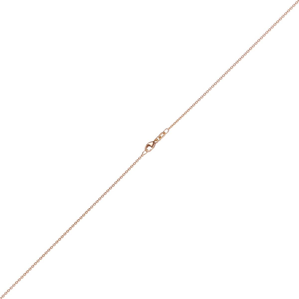 Schmuck Krone Goldkette 1,5mm Rund-Ankerkette aus 585 Rotgold, 55cm, Gold 585
