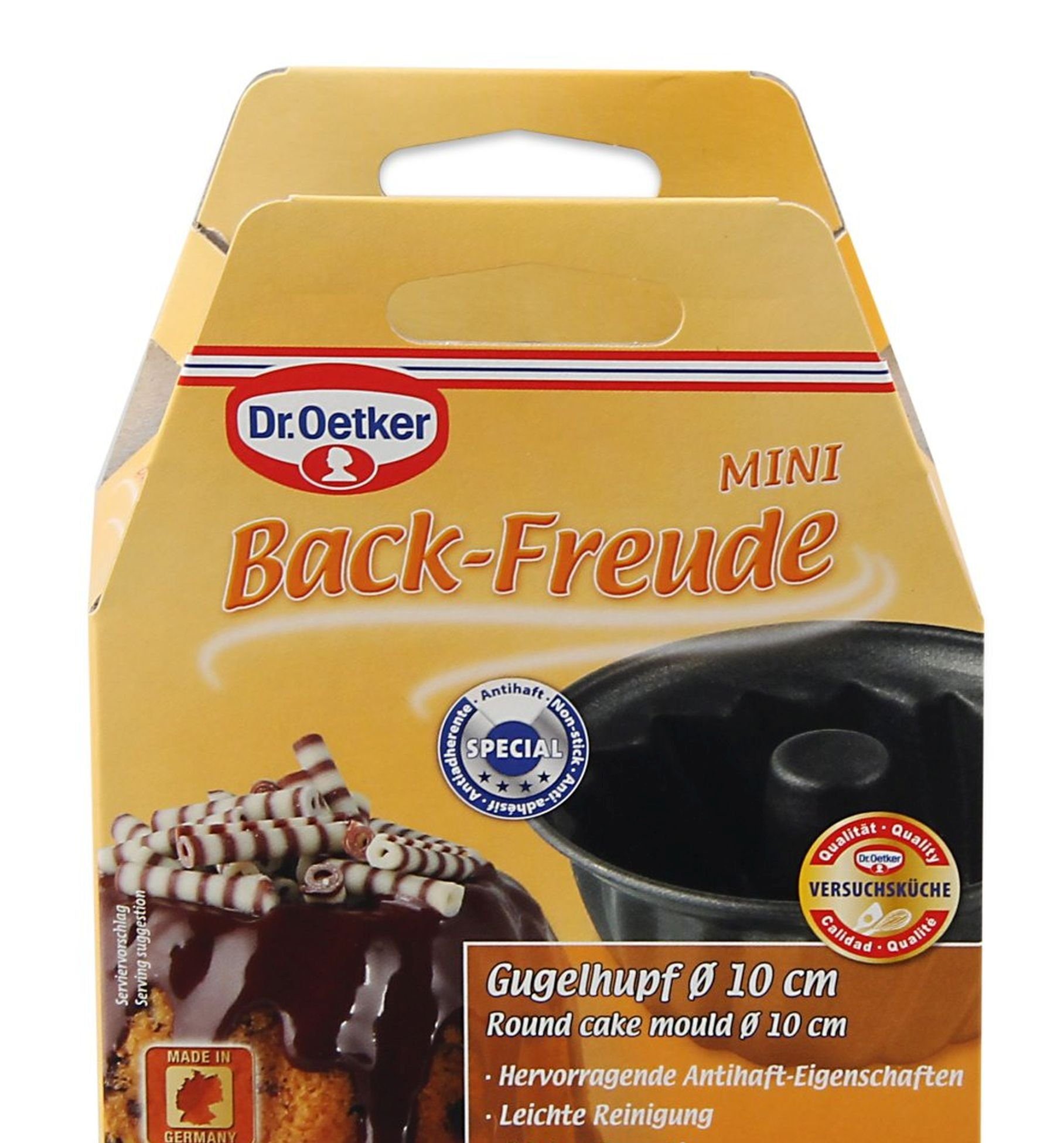 Dr. Oetker Küchenhelfer Gugelhupfform Gugelhupfform Kuchenform Backform Mini 10 cm Dr. Oetker Back Freude