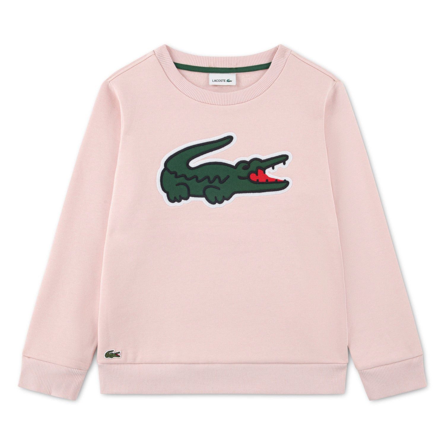 Lacoste Sweatshirt Lacoste Kids Sweatshirt rosa NIDUS mit XXL-Krokodil