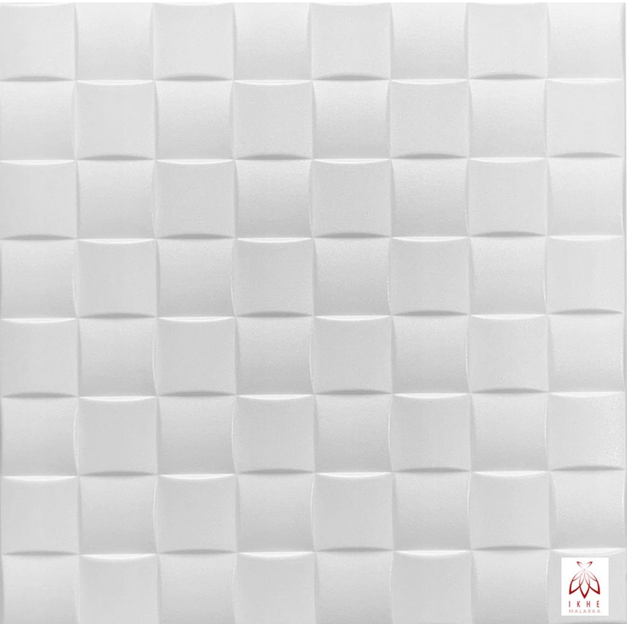 IKHEMalarka 3D Wandpaneel Polystyrol Deckenpaneele 2mm stark Dekoren, BxL: 50,00x50,00 cm, 0,25 qm, (Platten XPS, Polystyrol Paneele) 2m² = 8 Stück 0816 | Wandpaneele