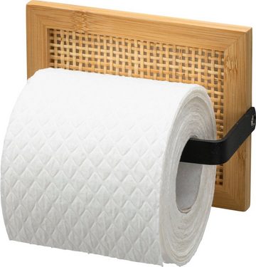 WENKO Toilettenpapierhalter Allegre, aus Bambus und Rattan