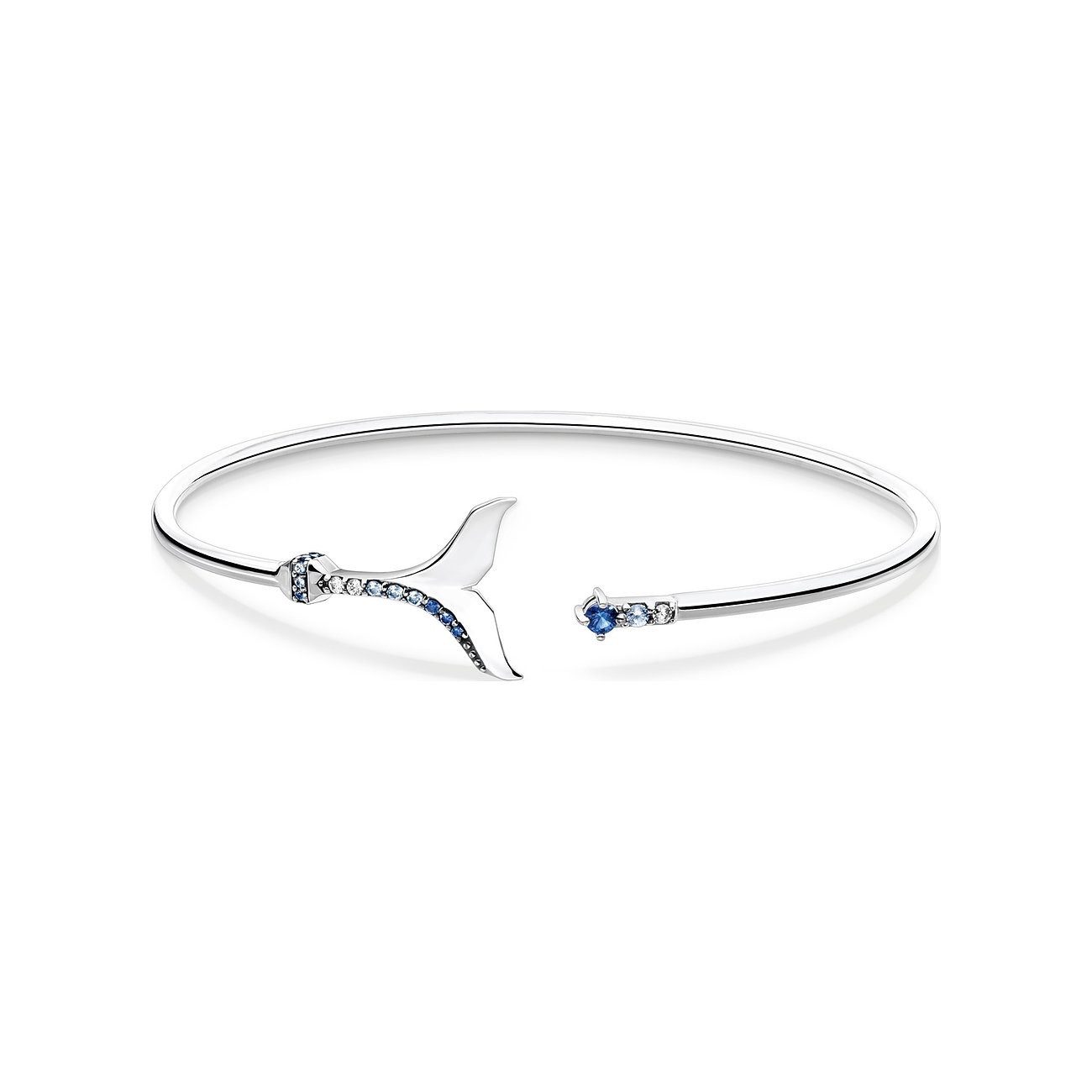 THOMAS SABO Armreif Armreif Schwanzflosse mit blauen Steinen Silber 925 AR1 günstig online kaufen