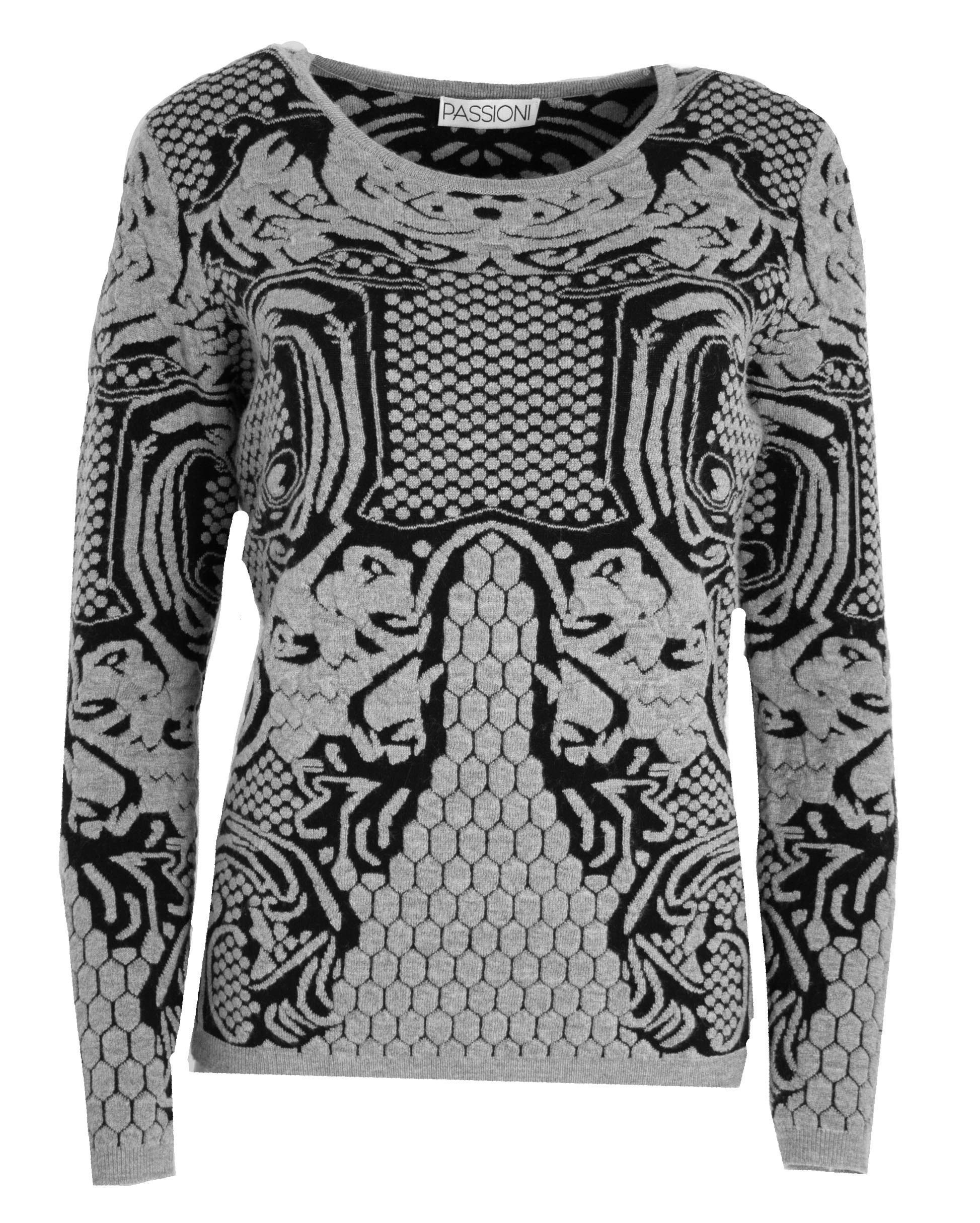 Passioni Strickpullover im Fancy Design günstig online kaufen
