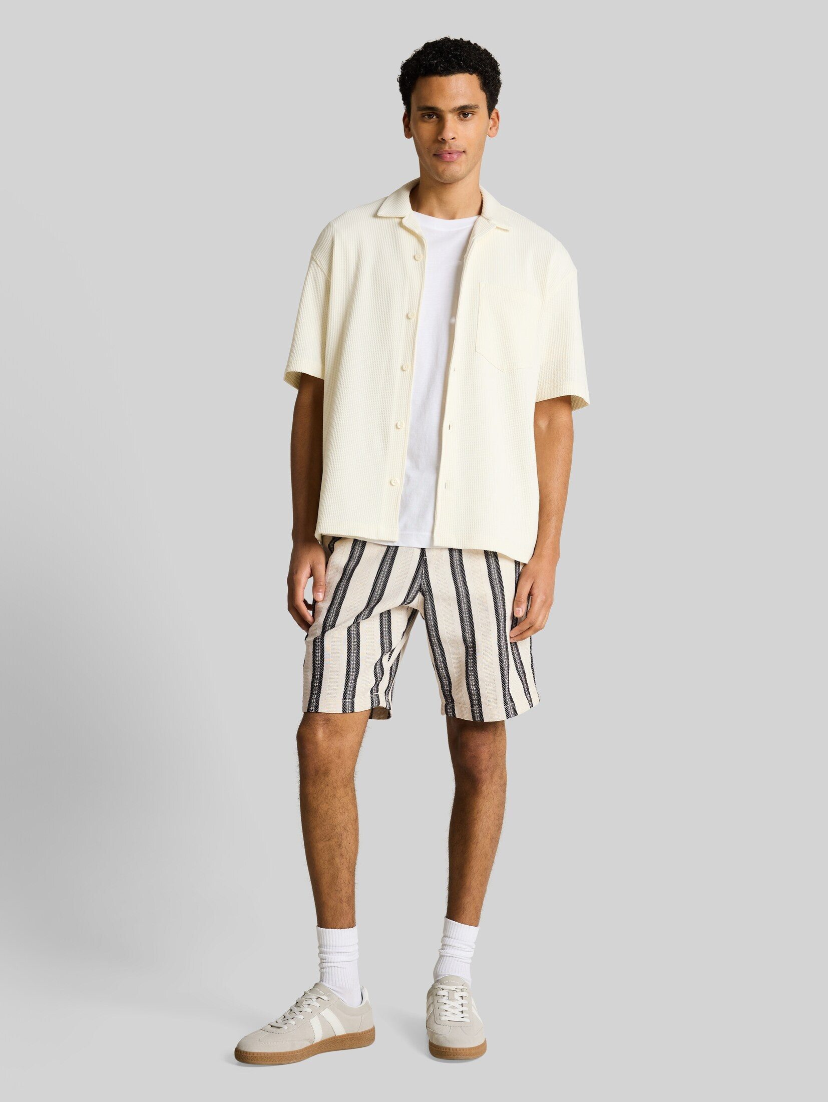 TOM TAILOR Denim Shorts Hosen & Chino Relaxed Fit Shorts mit Streifenmuster