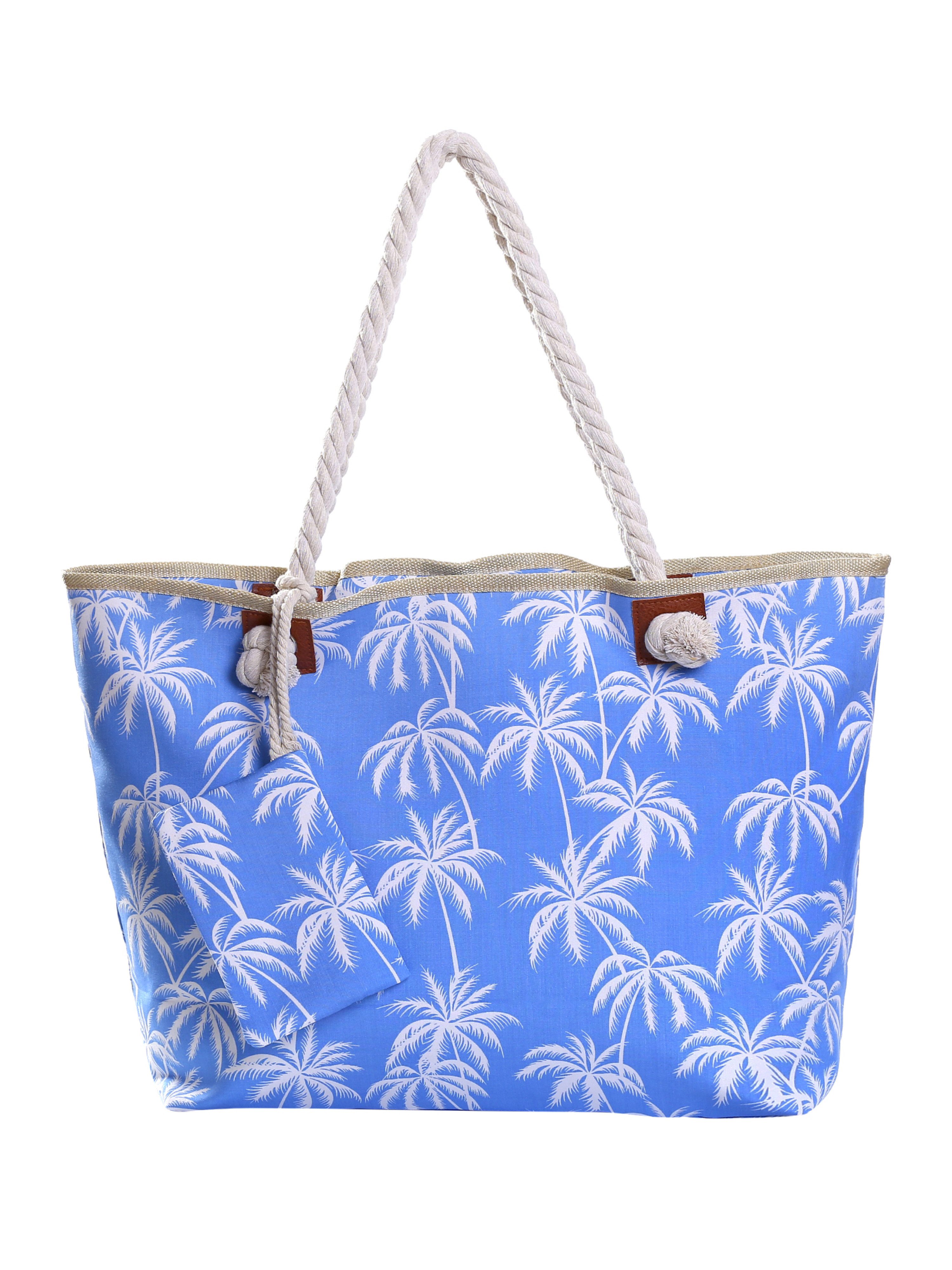 DonDon Strandtasche Shopper wasserabweisende Tasche (2-tlg), Große Strandtasche, mit Reißverschluss, inkl. kleinem Beutel