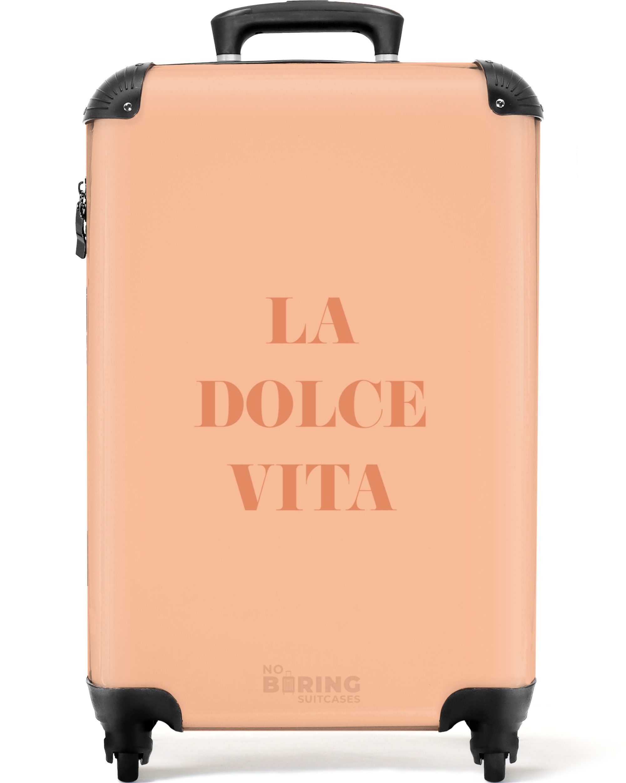 NoBoringSuitcases.com© Hartschalen-Trolley Das Zitat "la dolce günstig online kaufen