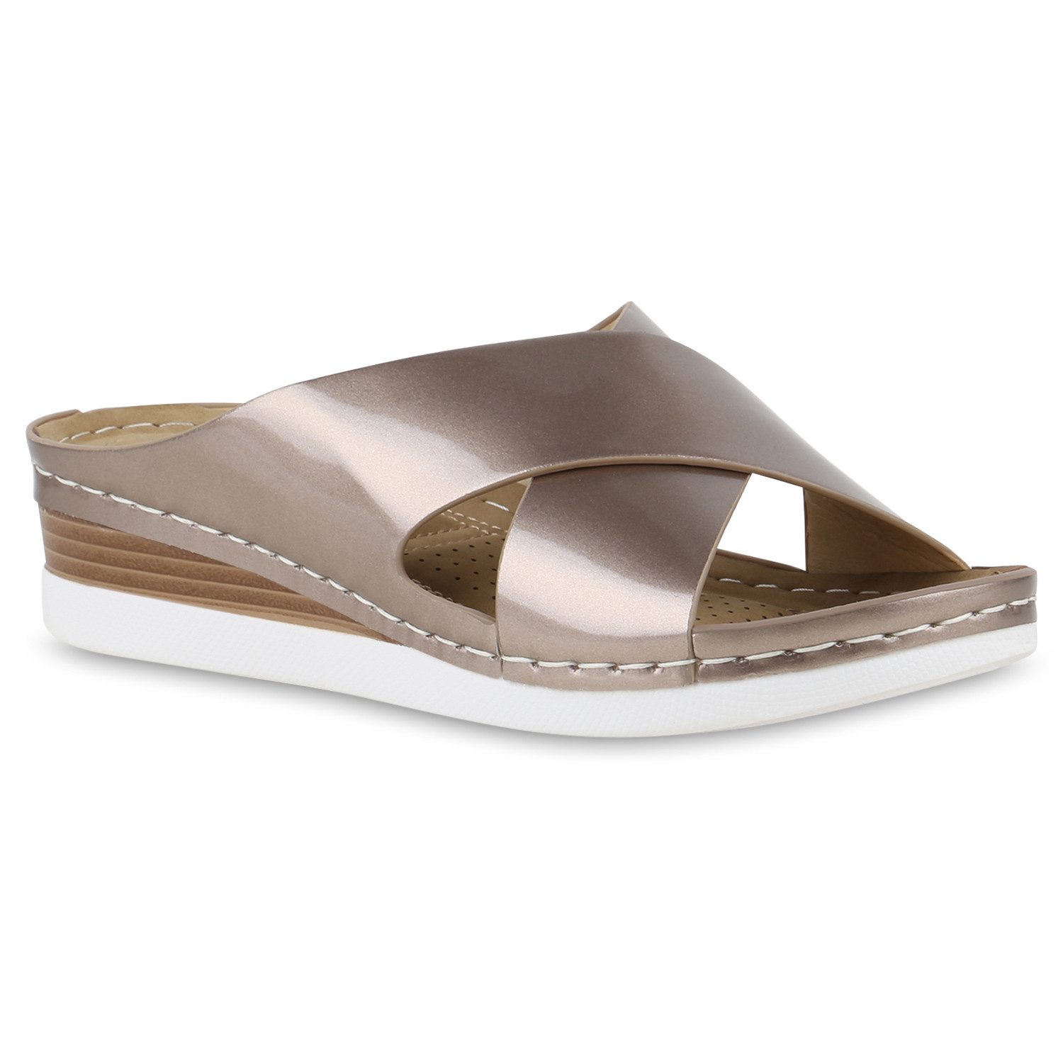 VAN HILL 841646 Sandalette Damen Pantoletten günstig online kaufen