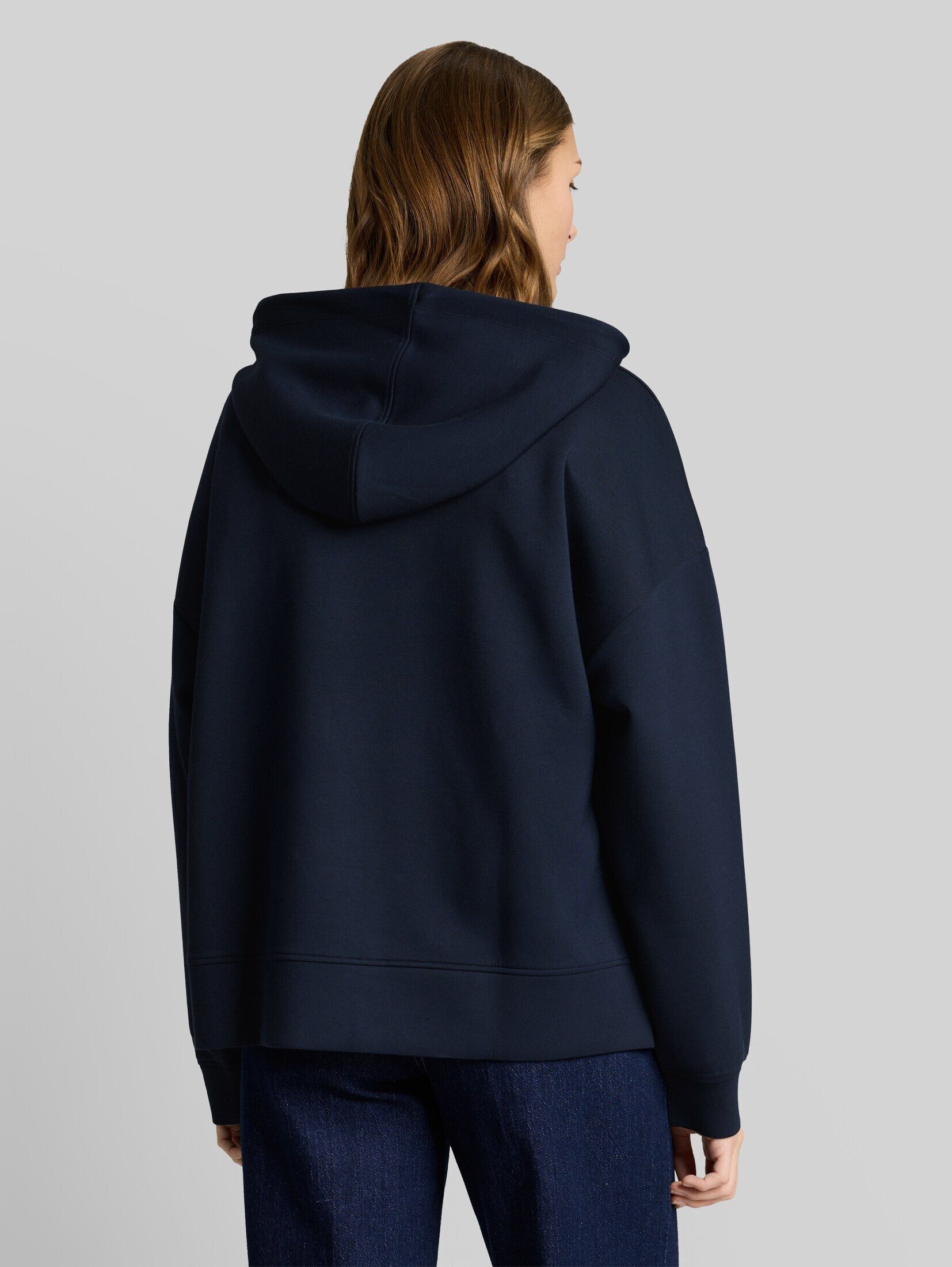 TOM TAILOR Denim Sweatshirt Strick & Sweatshirts Relaxed Fit Hoodie Sweatshirt aus Scuba
