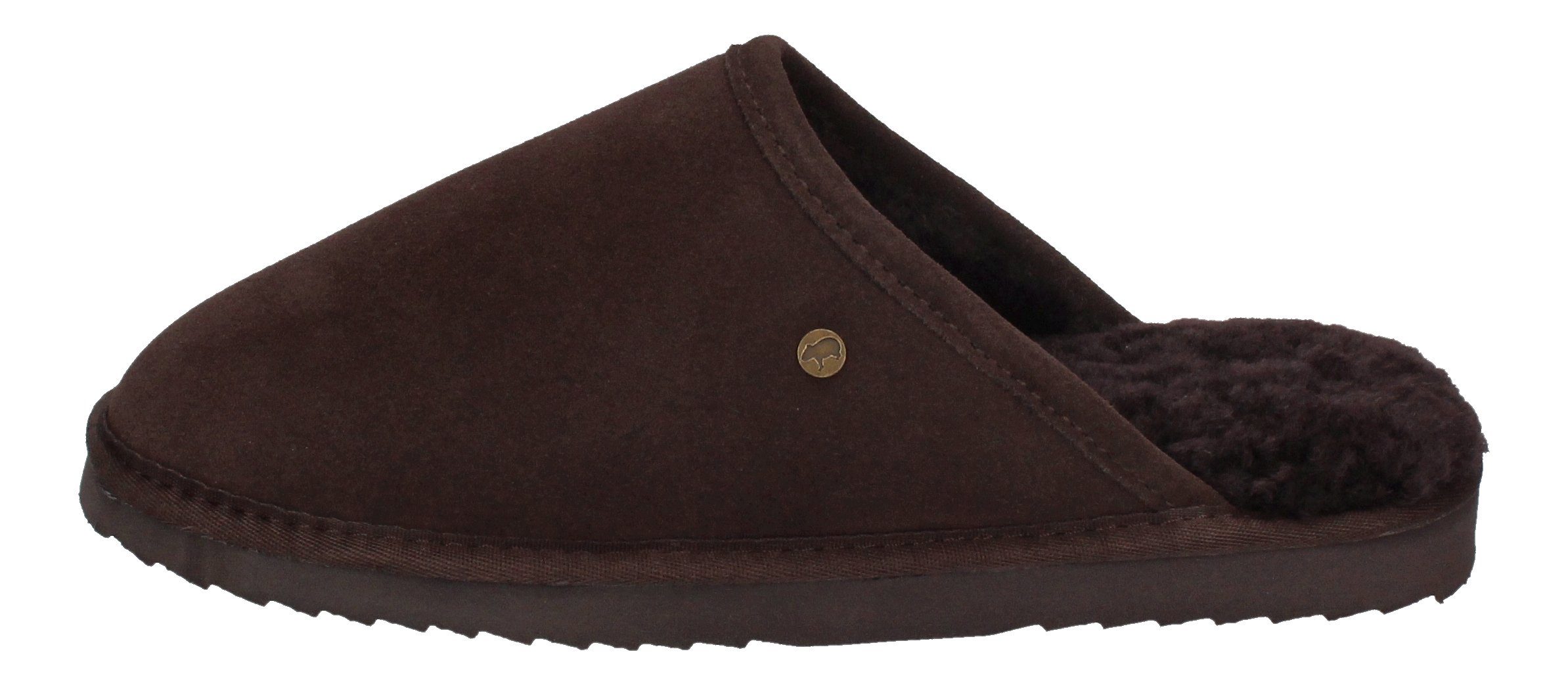 WARMBAT Classic Suede Hausschuh Braun 65 Choco