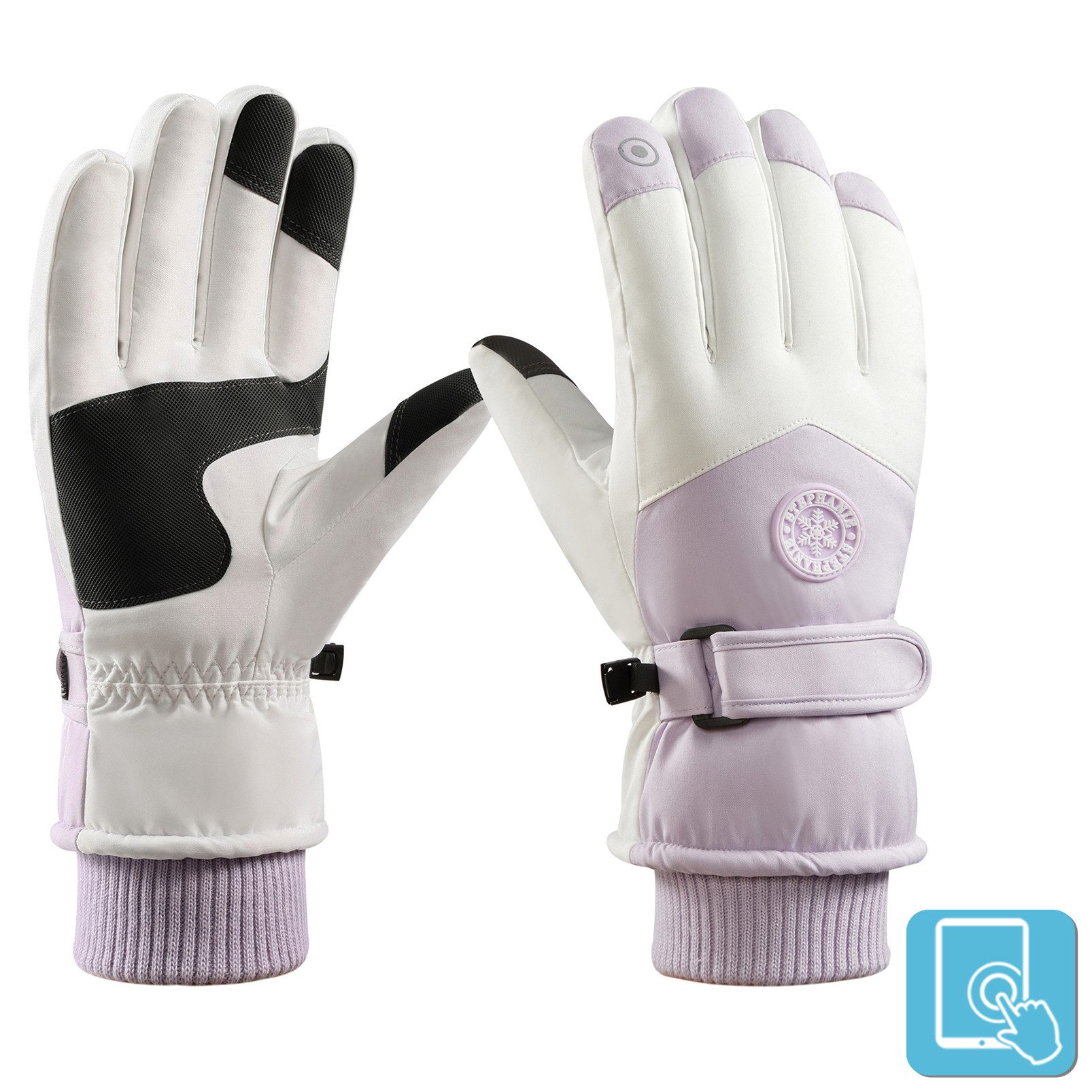 Sunicol Skihandschuhe Wasserdichte Touchscreen Winterhandschuhe Warm Thermo günstig online kaufen