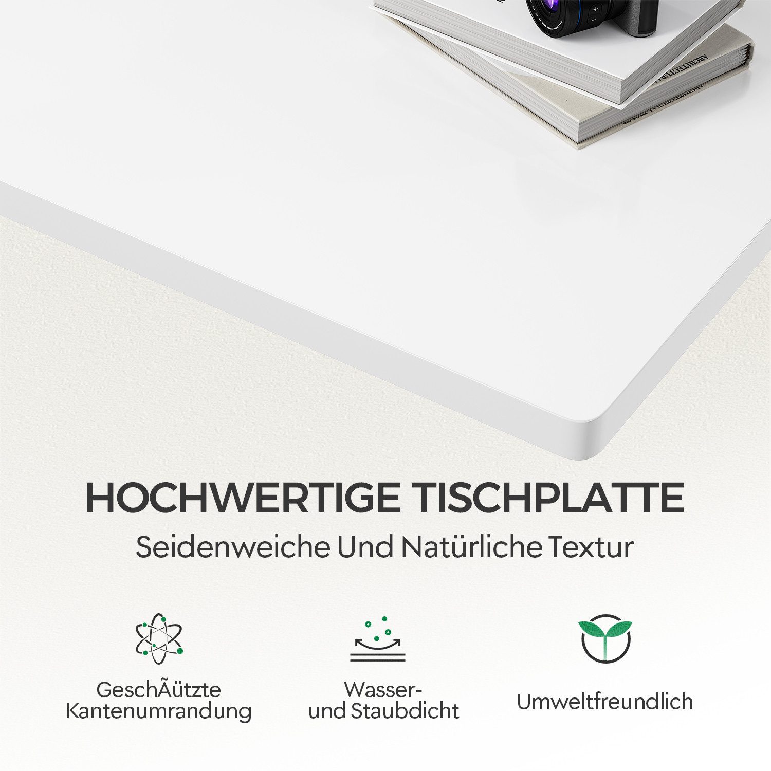 HOMALL Tischplatte 25mm verstärkte einteilige Vollplatte Umweltfreundlich und langlebig – Bild 2 von 5