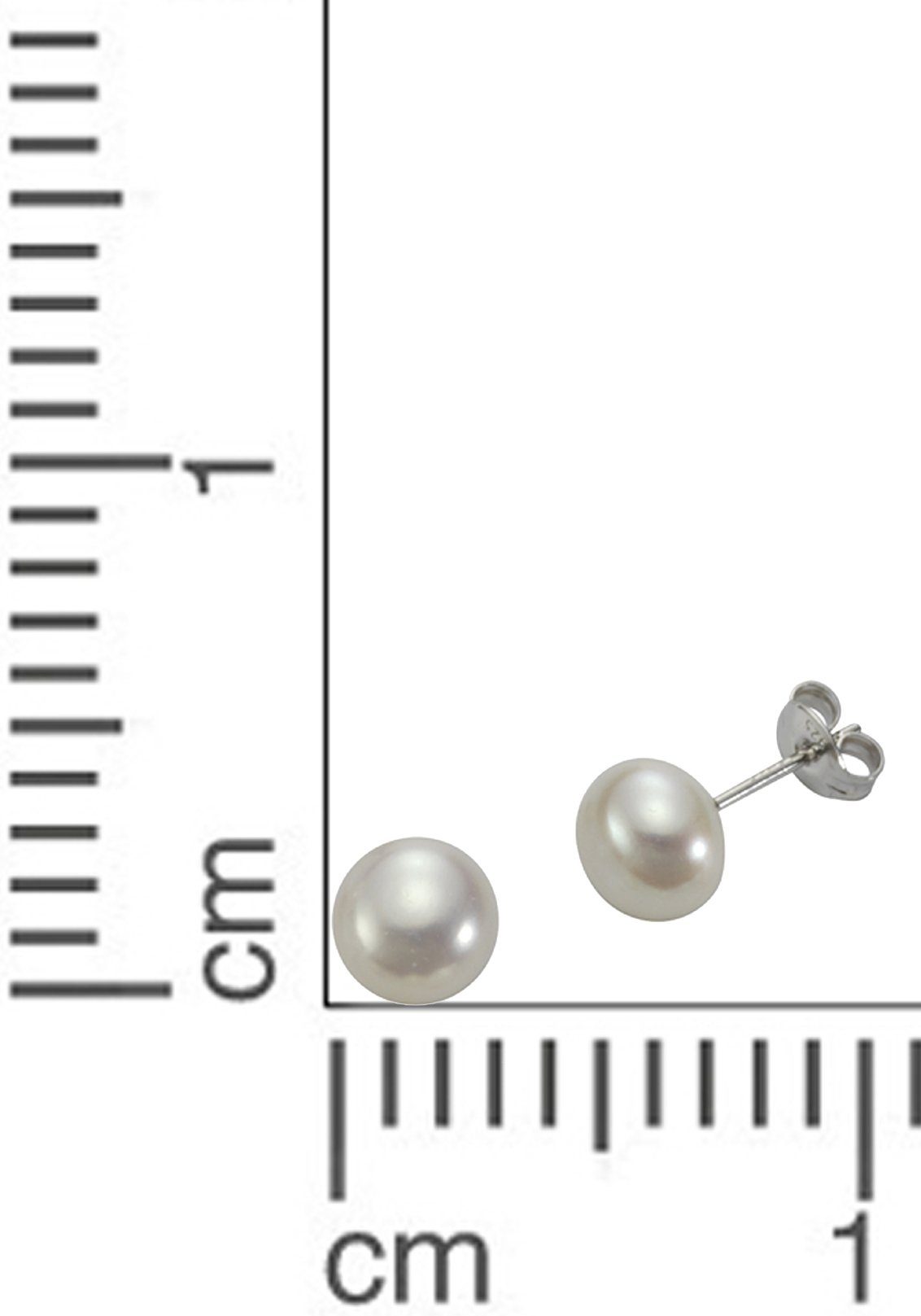 Firetti Paar Ohrstecker Schmuck Geschenk Ohrschmuck Perle, mit Süßwasserzuchtperle