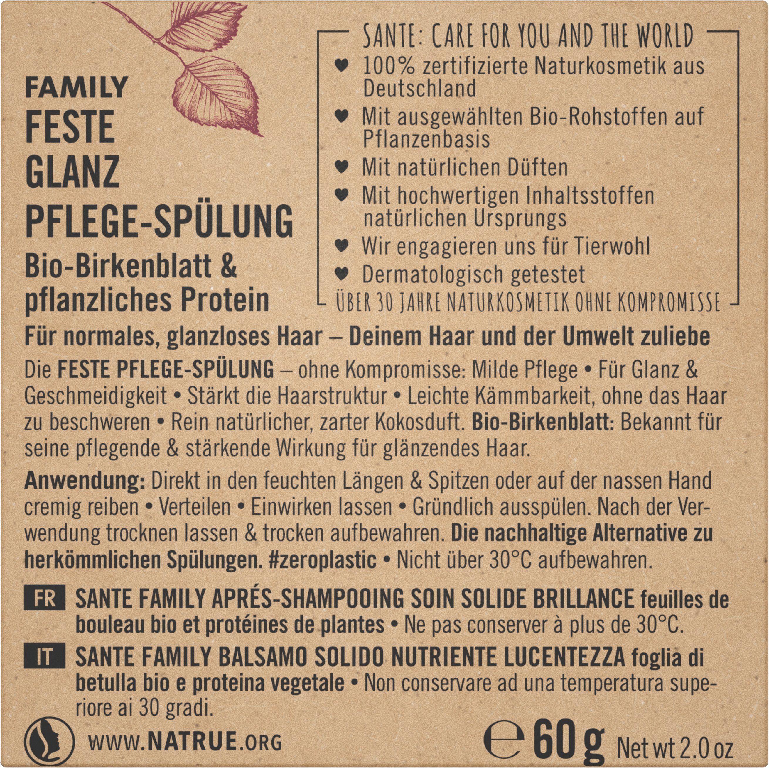 SANTE Haarspülung FAMILY Feste Spülung Glanz