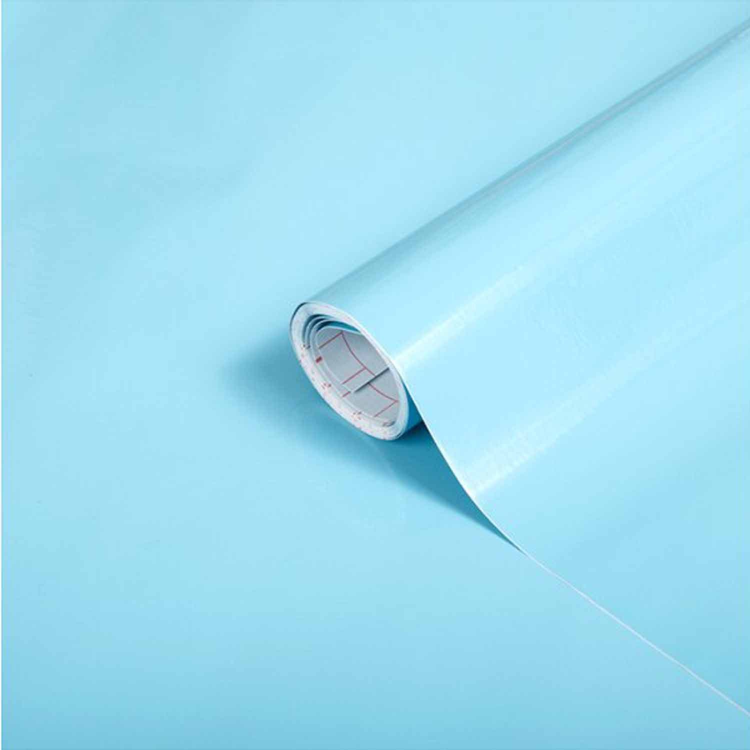 d-c-fix Möbelfolie Uni Lack aqua - selbstklebende Dekofolie Klebefolie für Möbel Küche, (Maße: 15m x 45cm), Designfolie - pflegeleicht, zuschneidbar und rückstandslos entfernbar