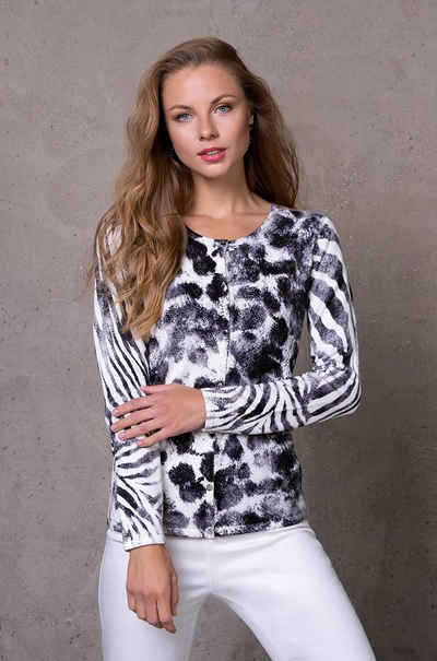 Passioni 2-in-1-Pullover Twinset im abstrakten Animal-Mustermix