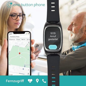 one button phone Notrufuhr mit GPS-Ortung und Telefonfunktion, SOS-Knopf für Senioren Smartwatch