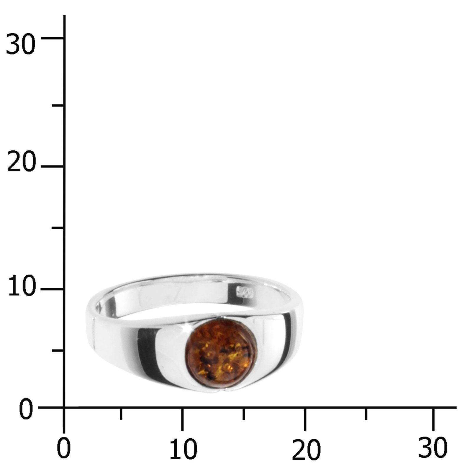 OSTSEE-SCHMUCK Silberring - Sina - Silber 925/000 - Bernstein (1-tlg) günstig online kaufen