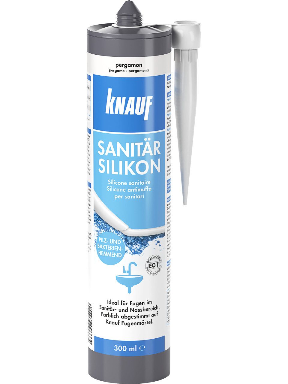 KNAUF Silikon Knauf Sanitär Silikon pergamon 300 ml