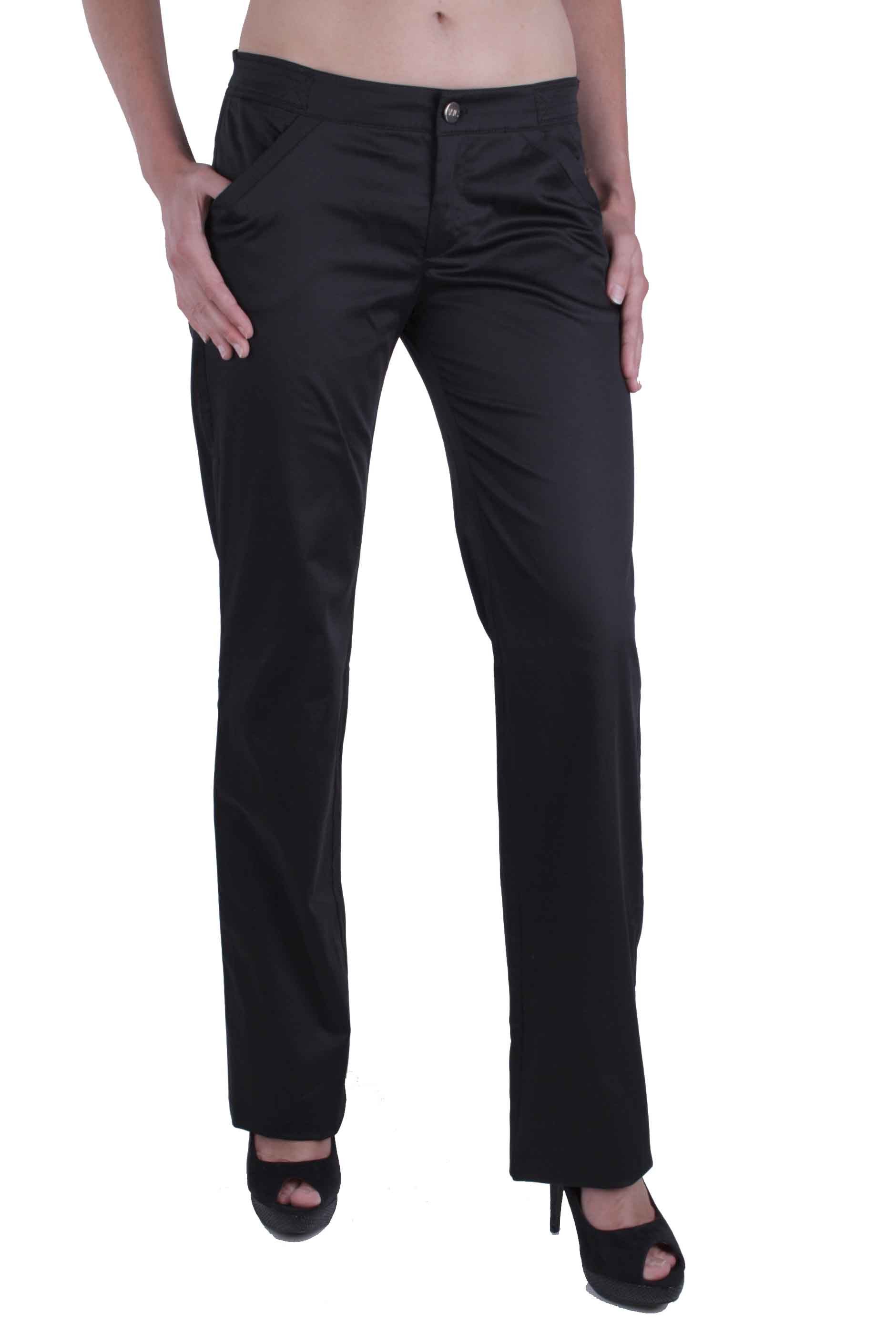 Versace Bundfaltenhose Versace VJC Damen Hose Businesshose Schwarz