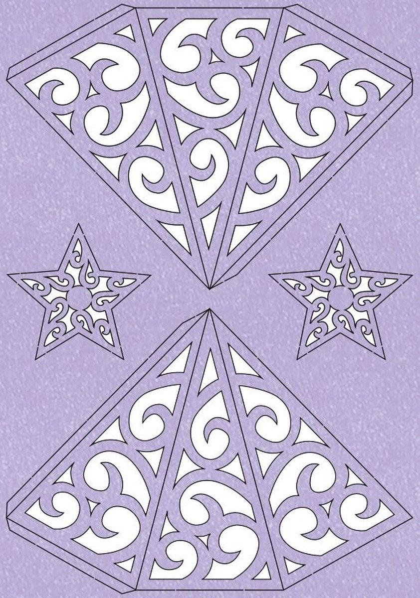 Ursus - Ludwig Bähr Bastelfilz Bastelset Modena-Stern Grace 200g/qm A4 lavendel