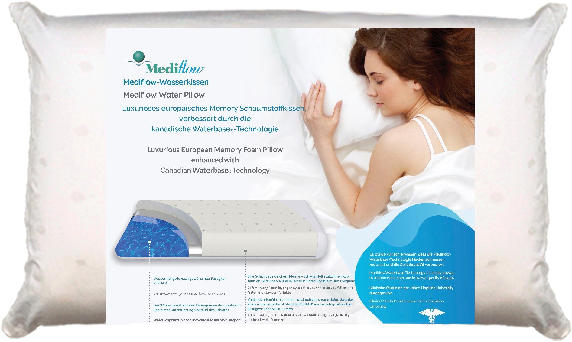 Mediflow Wasserkissen Mediflow Original Visco-Gelschaum-Wasserkissen, 1-tlg günstig online kaufen