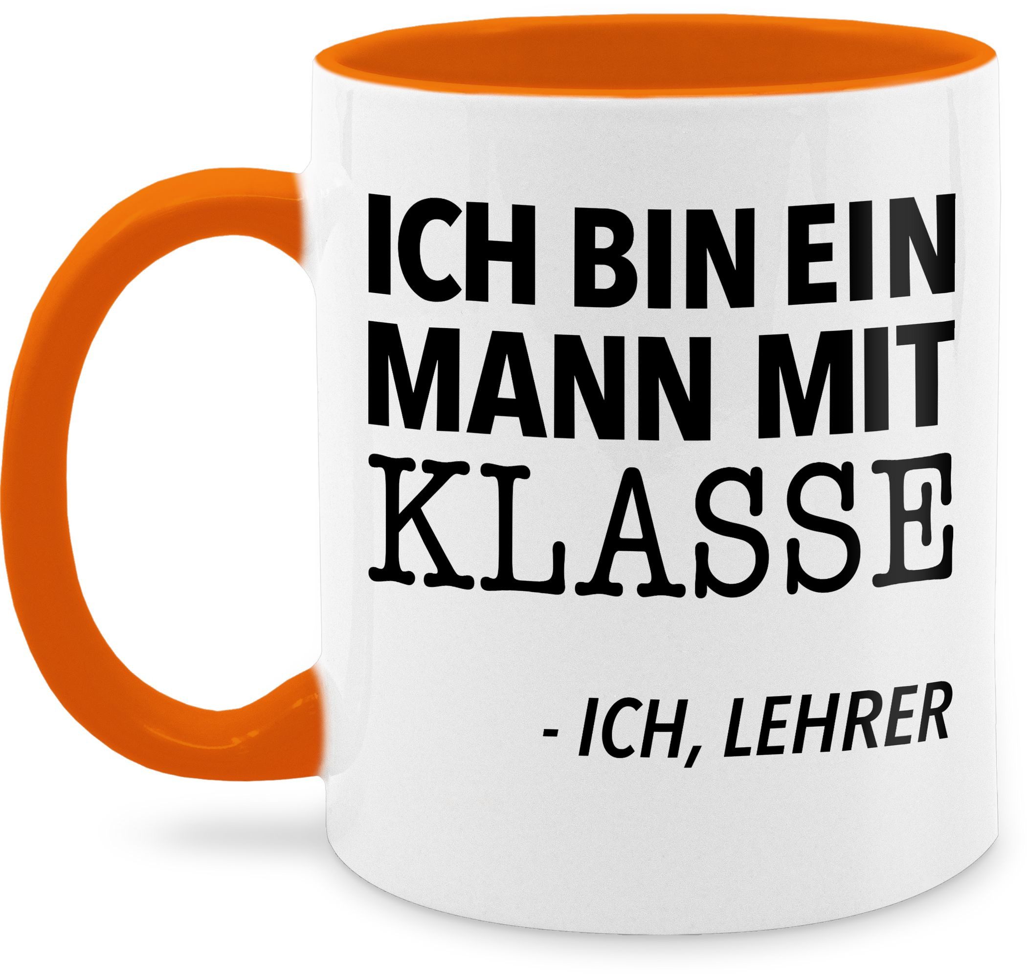 Shirtracer Tasse Ich bin ein Mann mit Klasse - Ich, Lehrer, Keramik, Lehrer