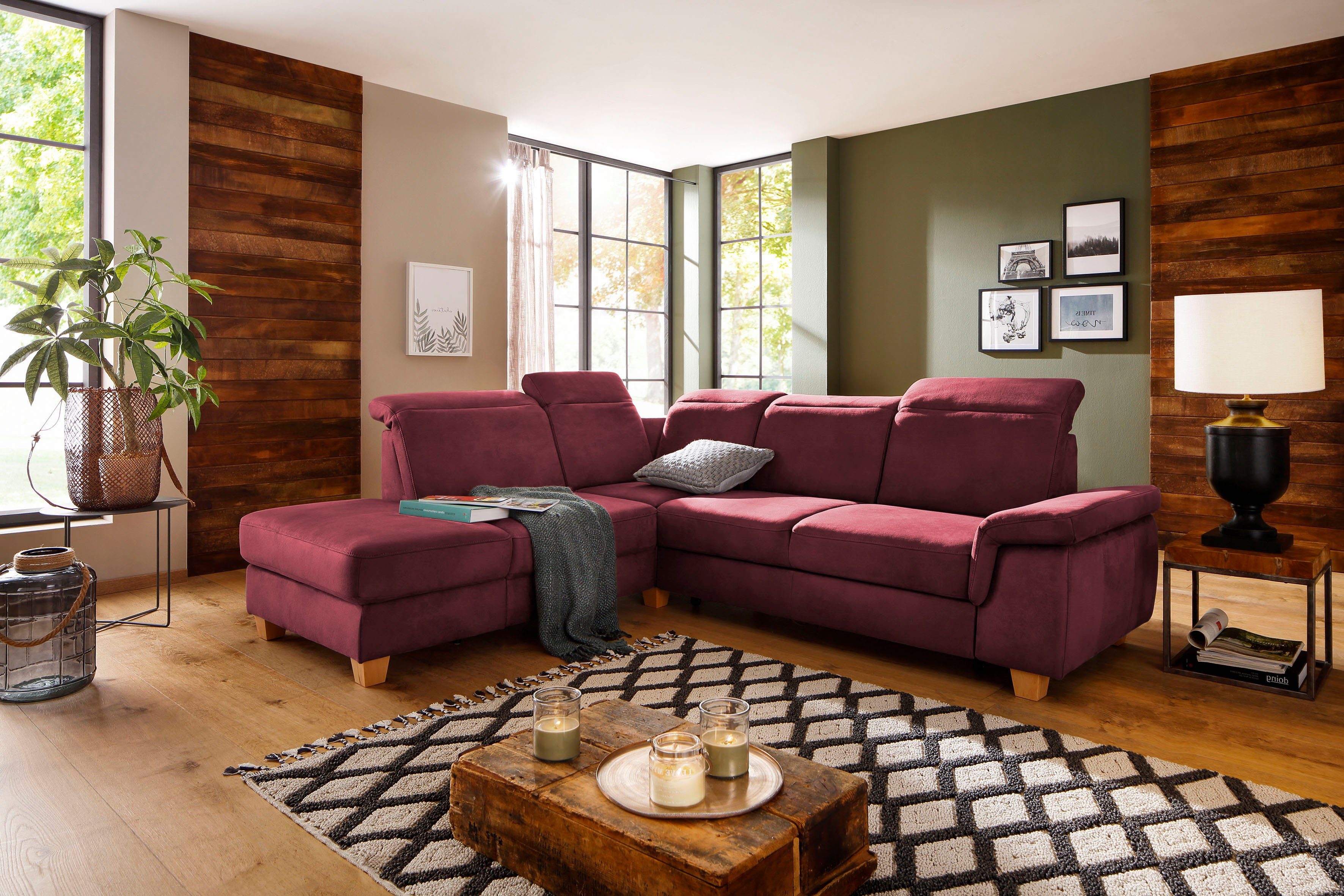 Home affaire Ecksofa Dalia L-Form, mit günstig online kaufen