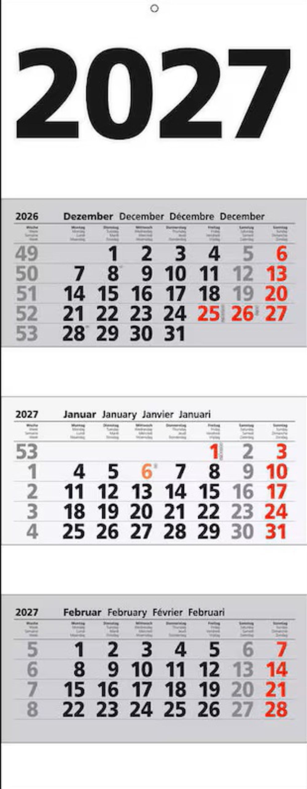 Montagsmonster - der lustige Bürokalender (Wandkalender 2026 DIN A4 Montagsmonster - der lustige Bürokalender (Wandkalender 2026 DIN A4