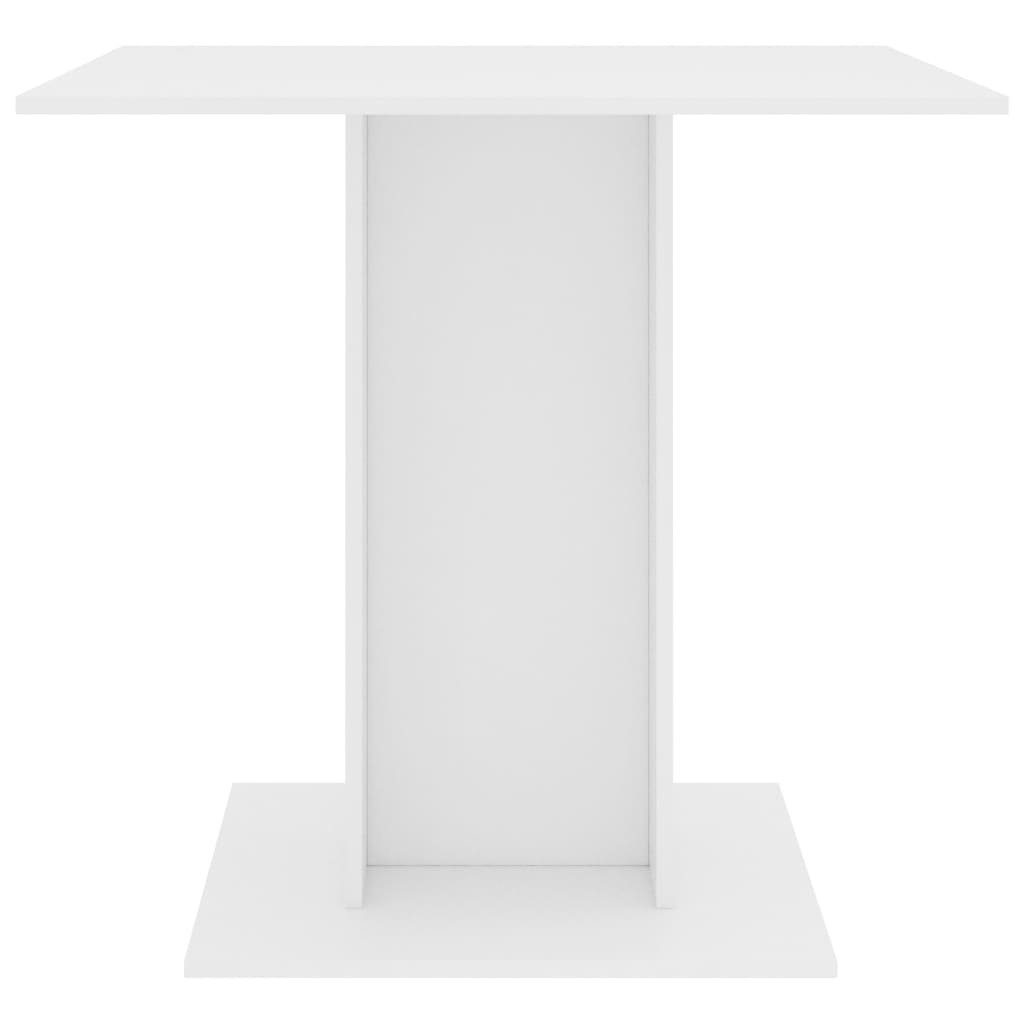 vidaXL Esstisch Esstisch, Beistelltisch Weiß 80x80x75 Holzwerkstoff cm