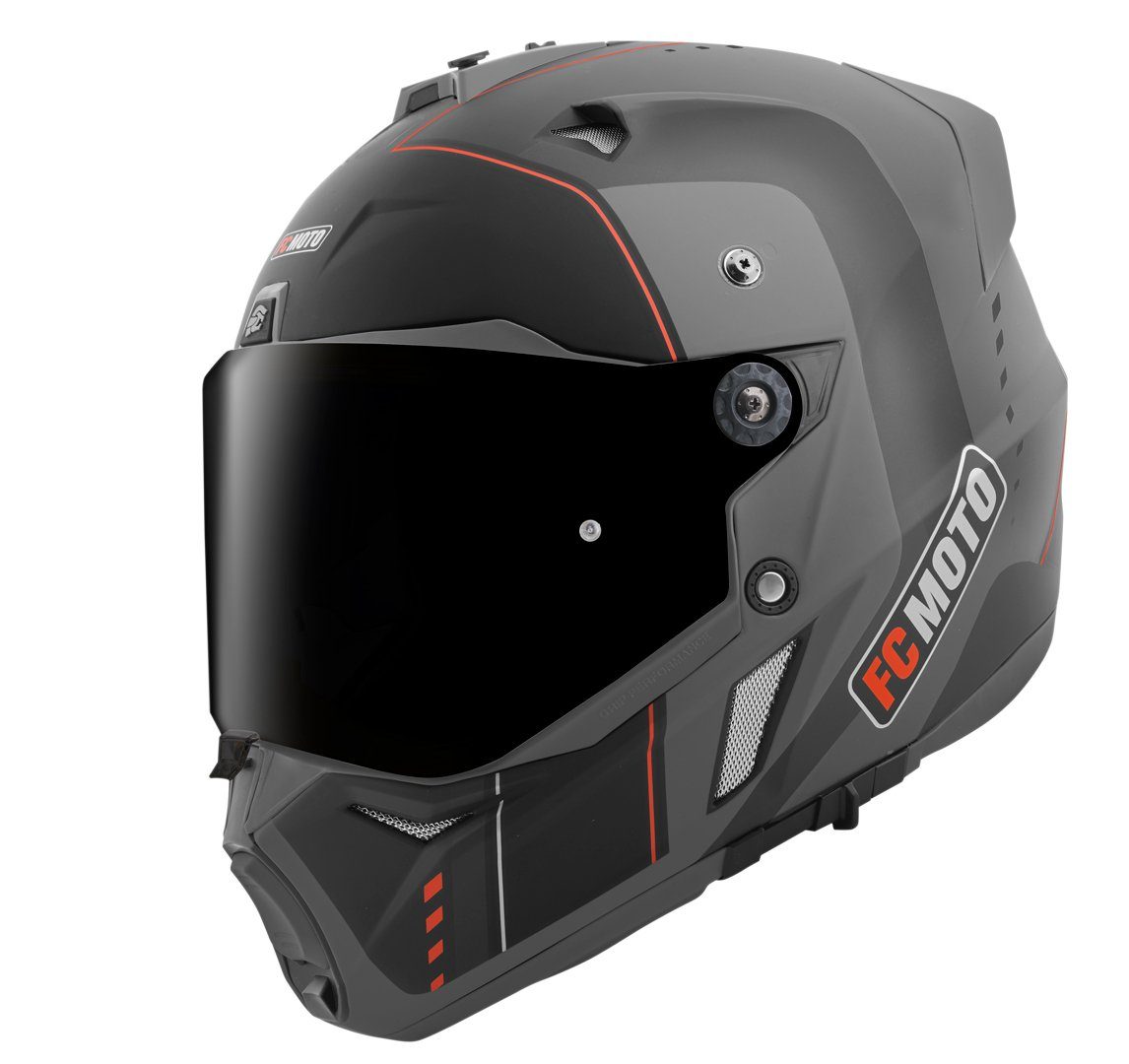 FC-Moto Motorradhelm Merkur Pro Air Enduro Helm