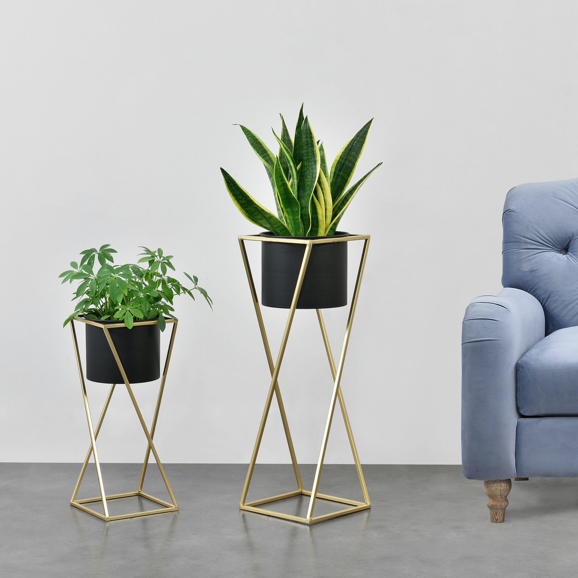 en.casa Blumenständer (Set, 2er), »Mons« Blumenkübel günstig online kaufen