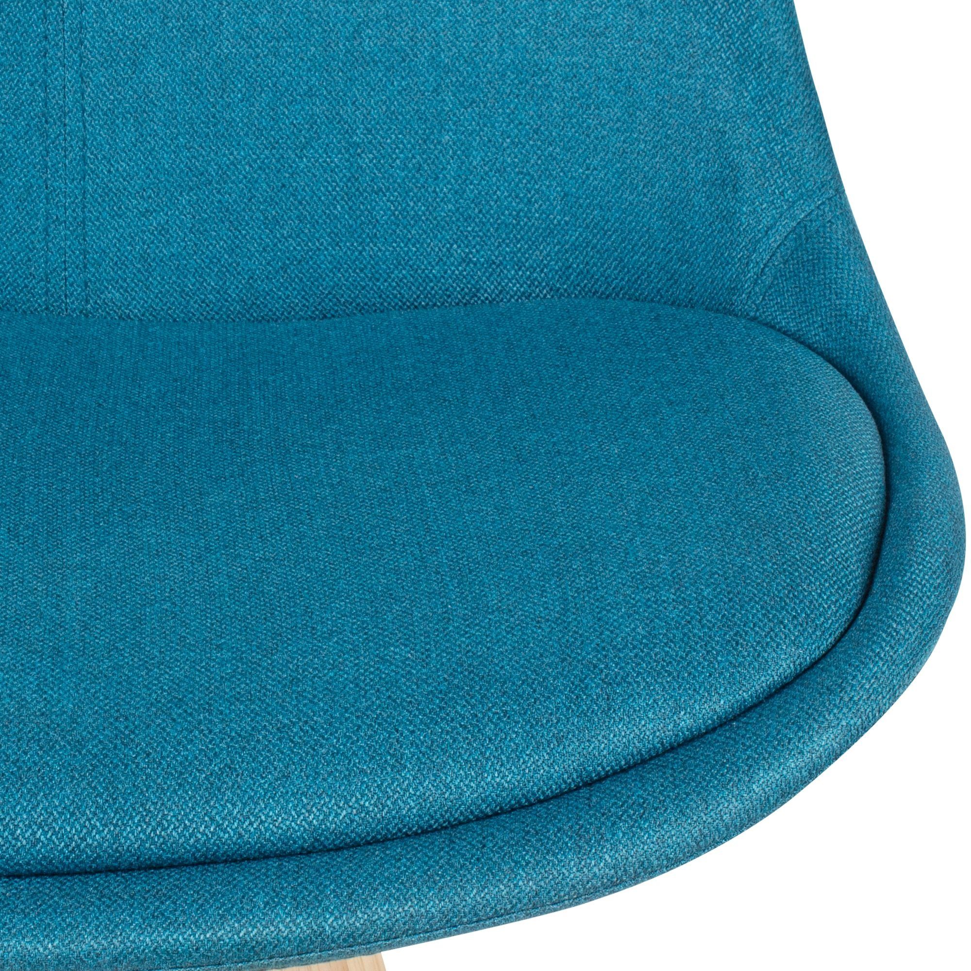 Set Esszimmerstuhl | Esszimmerstühle Küchenstühle Holzbeine (2er Blau FINEBUY kg Stoff schwarze Blau Modern SuVa21126_1 110 Samt Petrol),