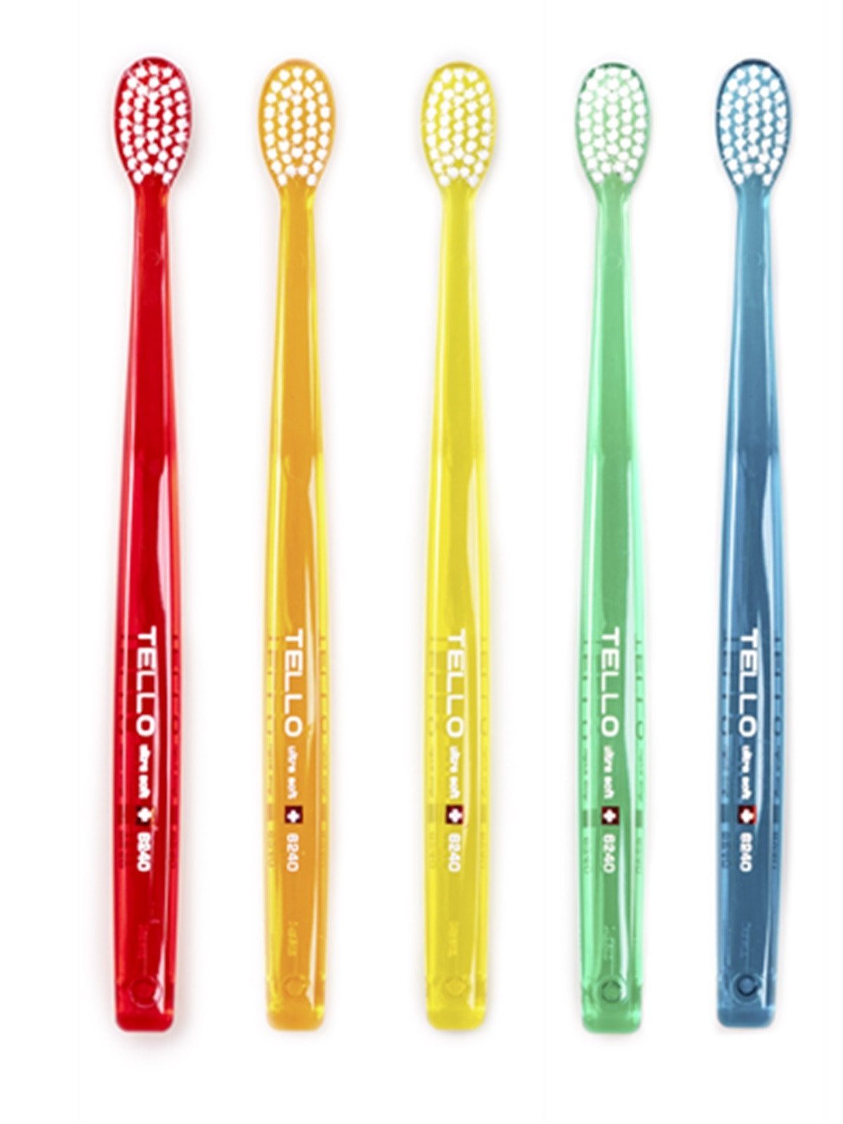 Tello GmbH Zahnbürste 5x TELLO Brush Ultra Soft 6240 - Zahnbürste