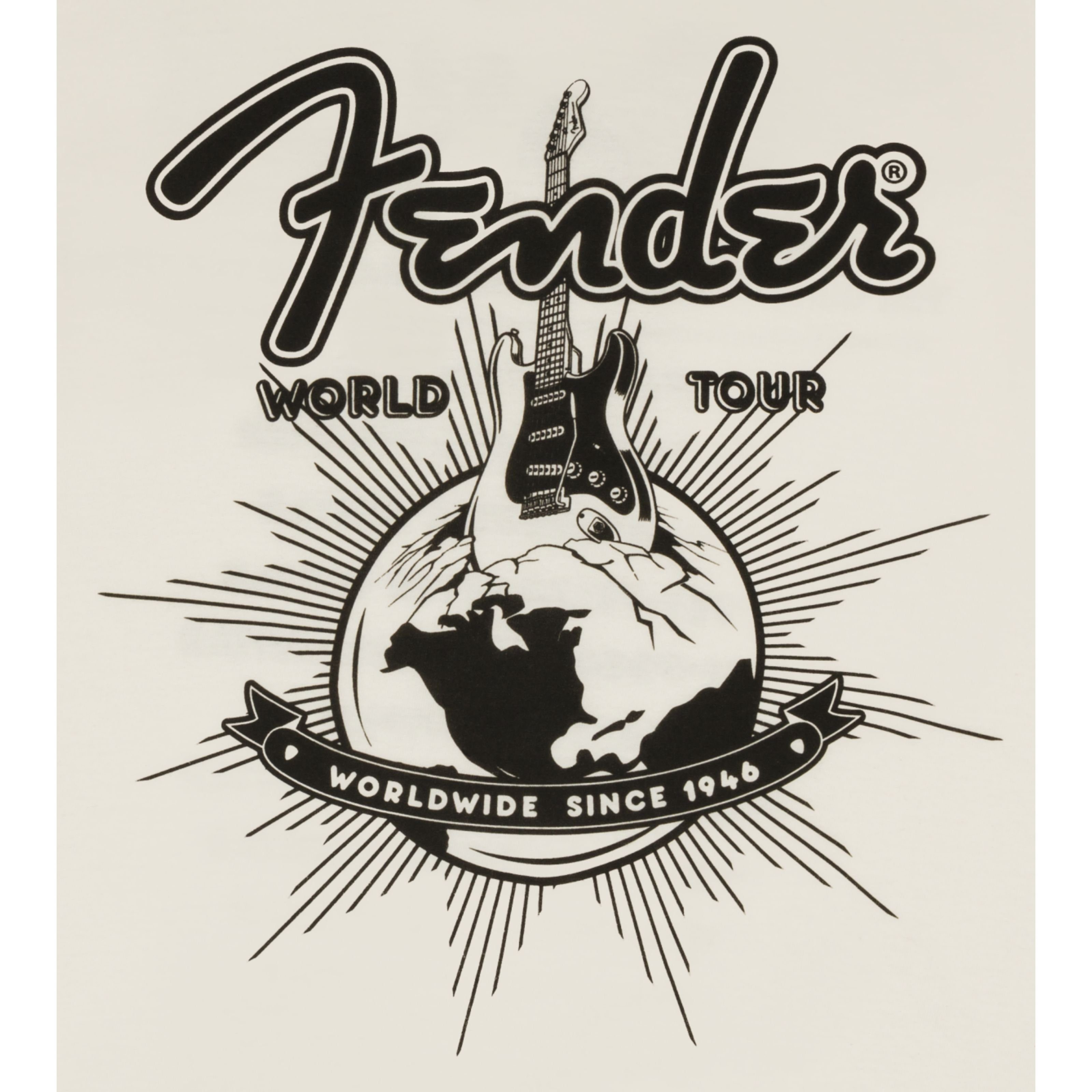 XL L - Spielzeug-Musikinstrument, Fender Shirt Tour T-Shirt World