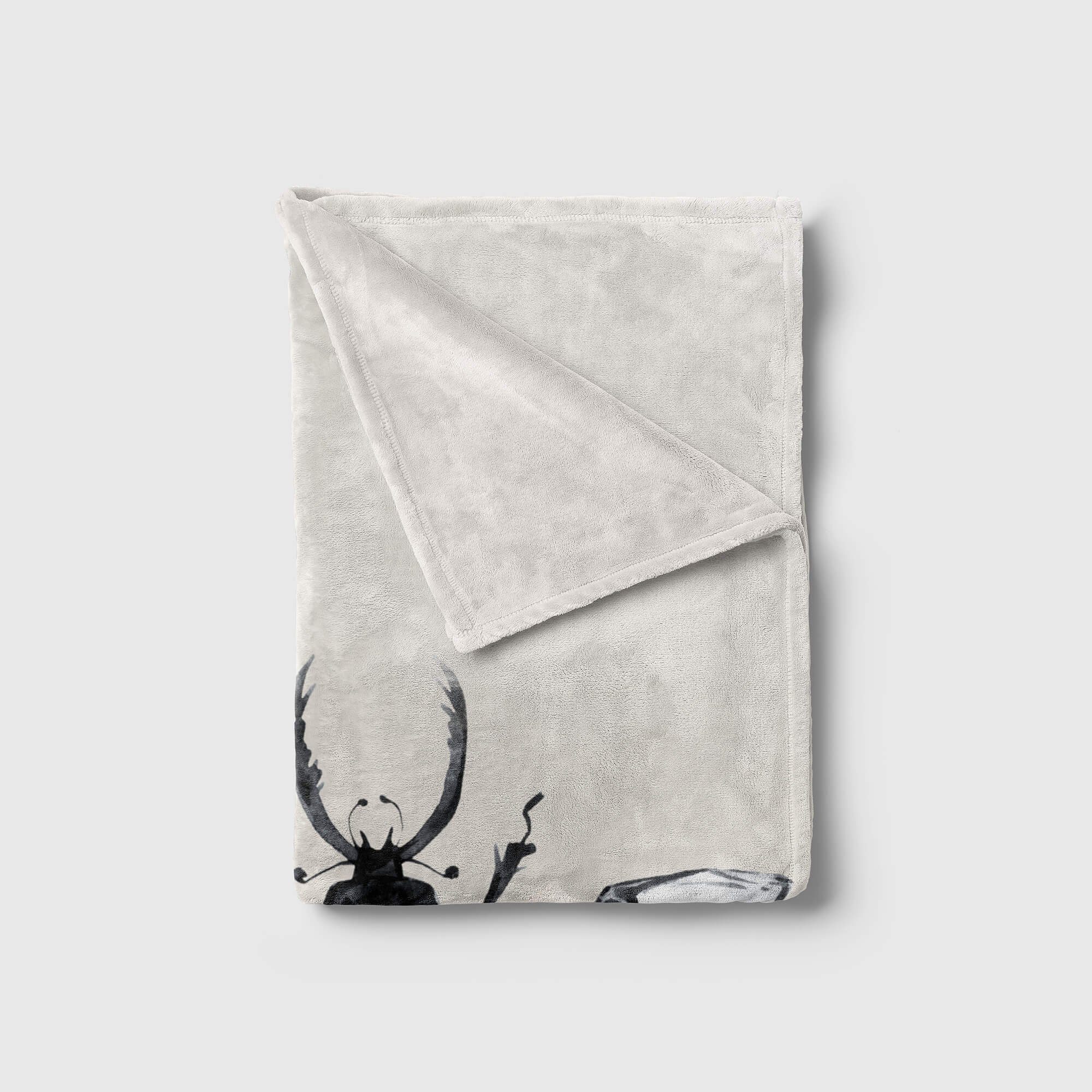 Handtuch Baumwolle-Polyester-Mix Kunstvoll Saunatuch Strandhandtuch Kuscheldecke Käfer Handtuch Sinus (1-St), Motiv, Handtücher Art