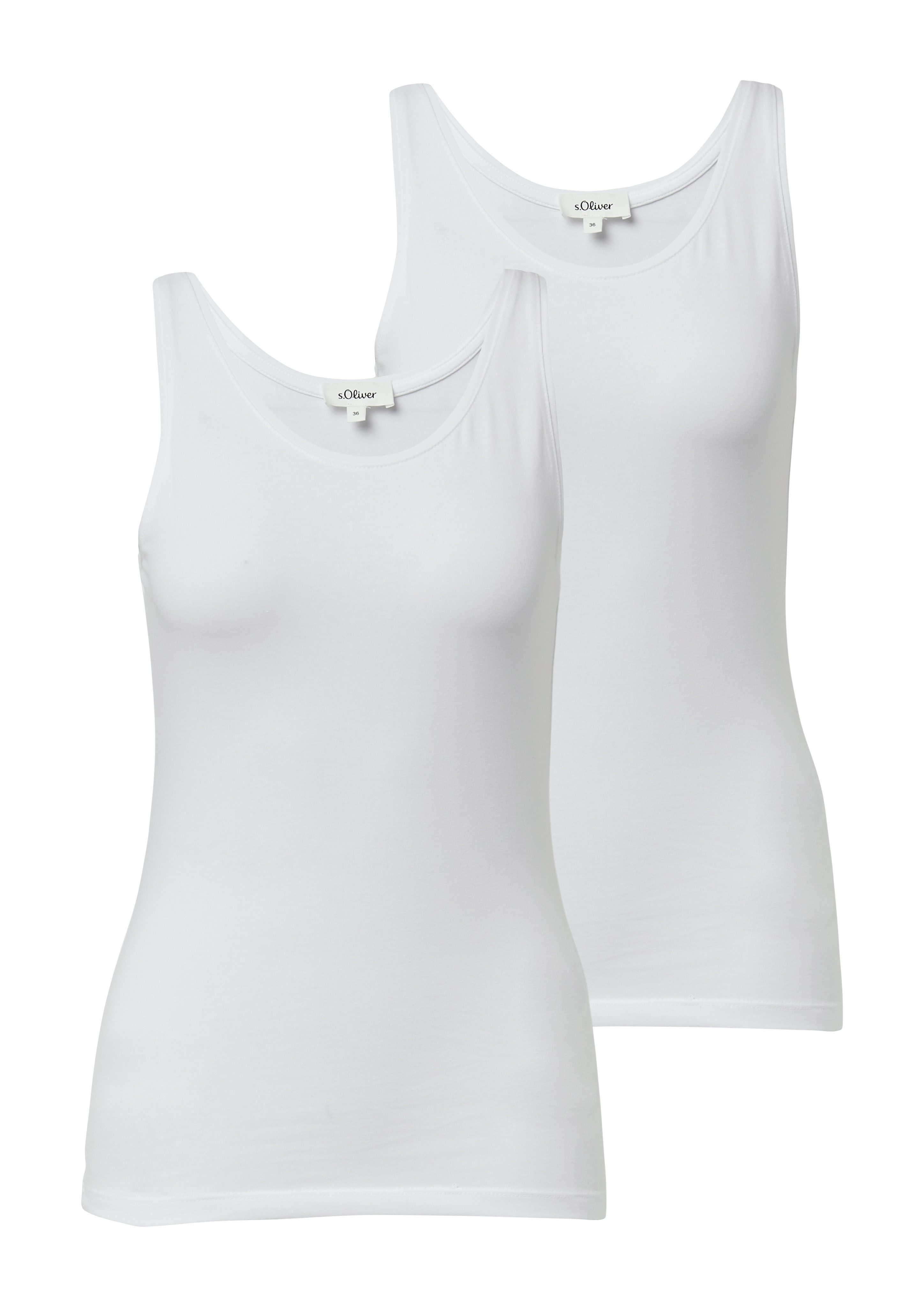 s.Oliver Tanktop (2-tlg) 2-er Pack, Sommertop, günstig online kaufen