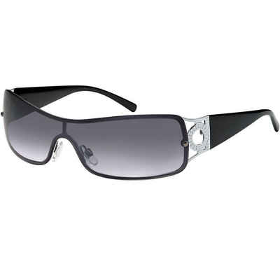 BEZLIT Eyewear Monoscheibensonnenbrille Damen Monoscheiben Sonnenbrille (1-St) mit verziertem Bügel