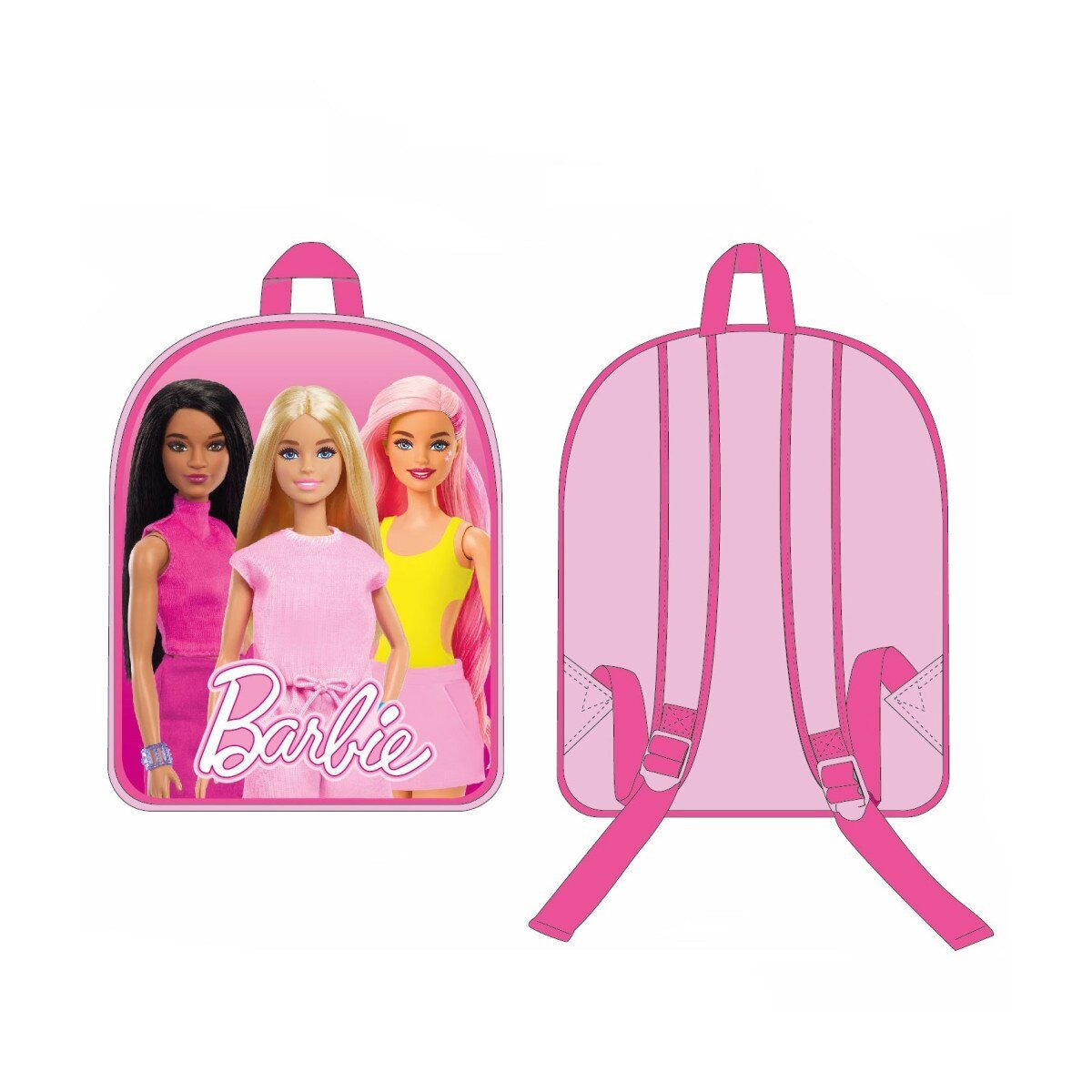 Barbie Kinderrucksack Barbie Rucksack 30cm – Trio Design Kindertasche Mattel (1-tlg)