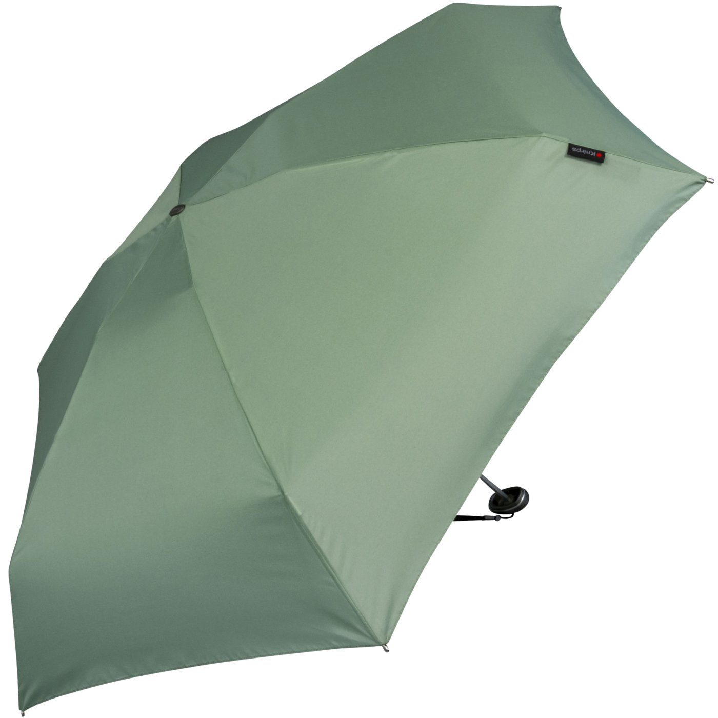 Travel Taschenregenschirm Knirps® flach, - grün winziger und Damen-Taschenschirm, Handtasche für die leicht aloe