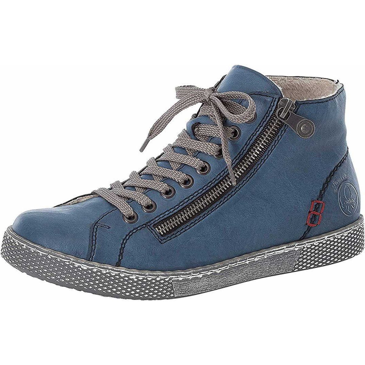 Rieker Schnür-Stiefeletten für Damen in blau günstig online kaufen
