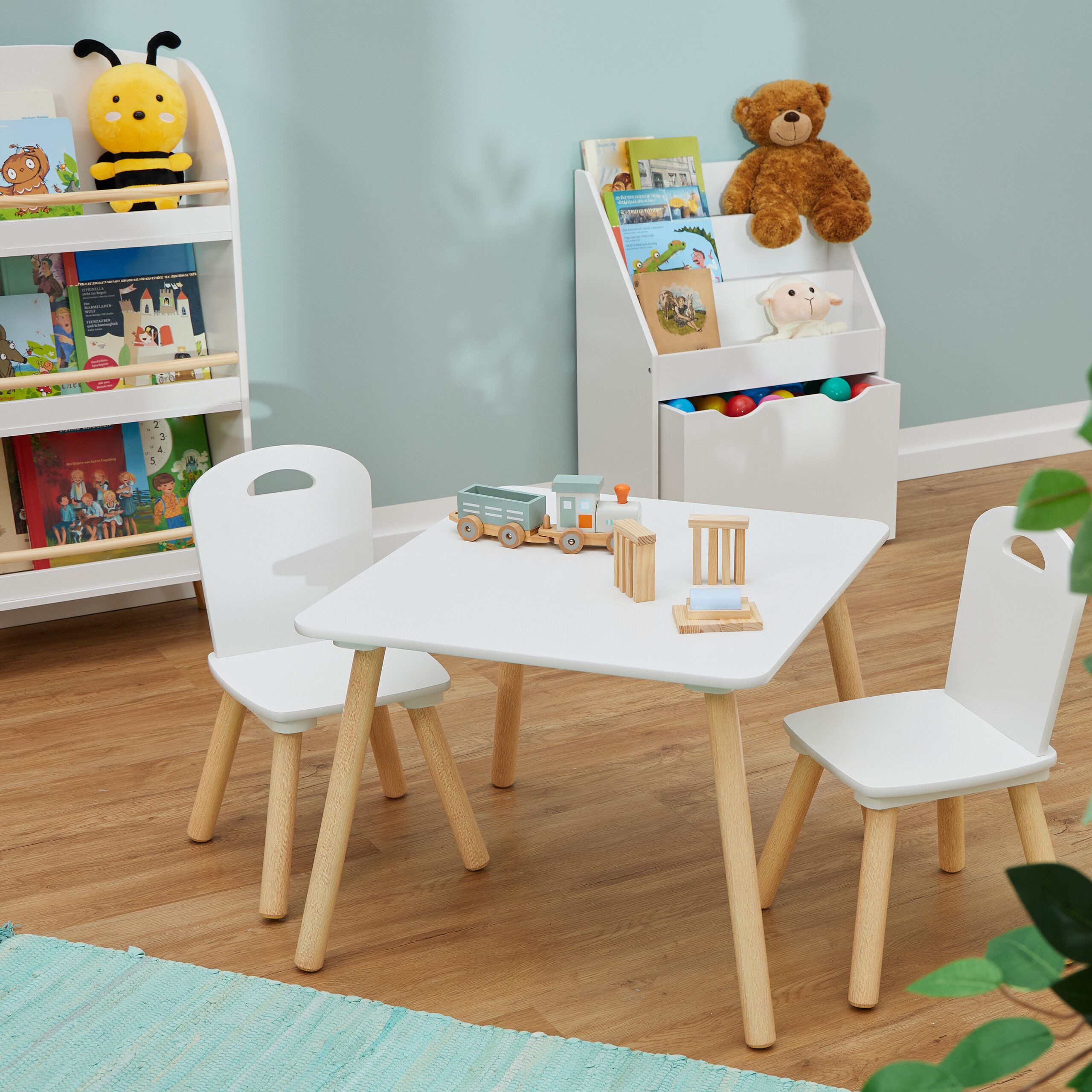 relaxdays Kindersitzgruppe 3-teilige Kindersitzgruppe, (3-tlg)