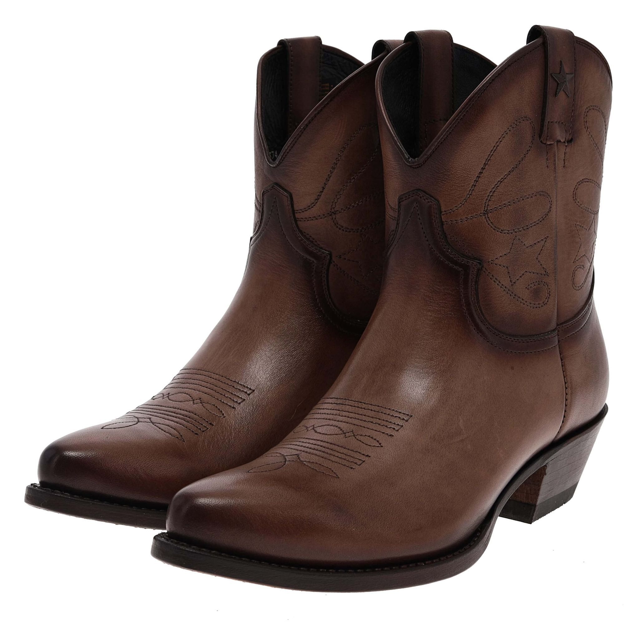 Mayura Boots 2374 Taupe Westernstiefelette Rahmengenähte Damen Westernstiefelette