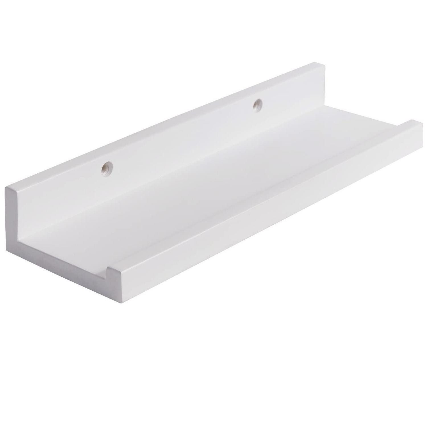 LuxusKollektion Wandregal Wandregal U-Form Vintage-Stil 30-90cm weiss, 3-tlg.