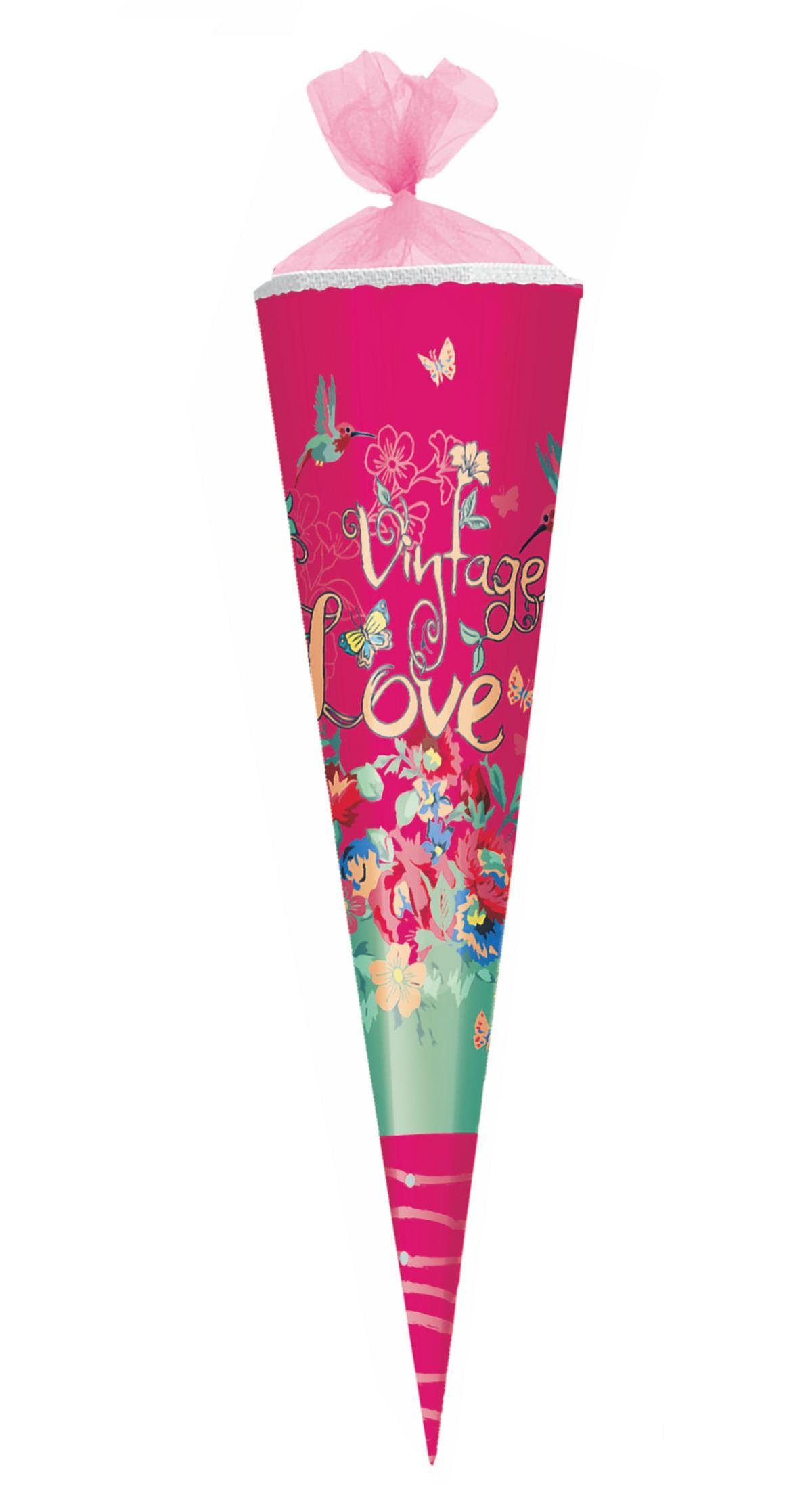 Herlitz Schultüte Herlitz Schultüte / Zuckertüte / 85cm / eckig / "Vintage Love"