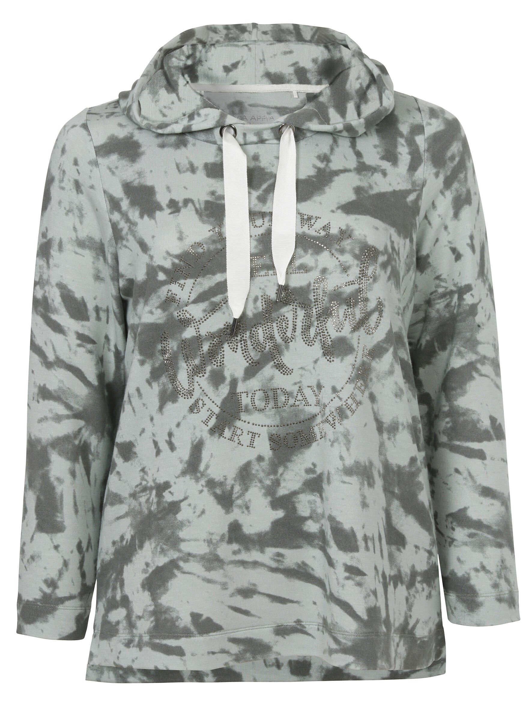 VIA APPIA DUE Sweatshirt (1-tlg) mit Strass-Steinen