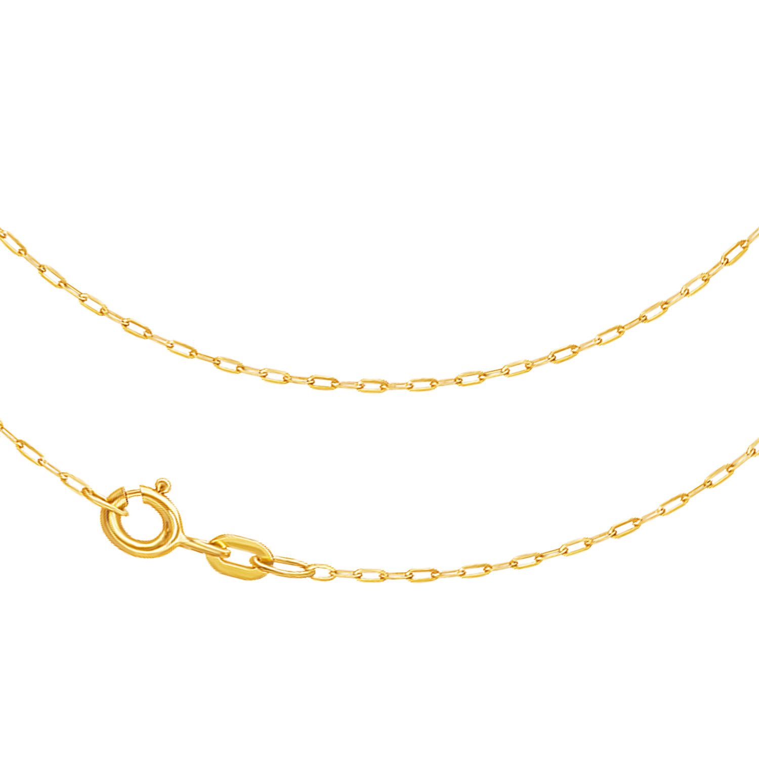 Goldkette JB Edle Goldkette Ankerkette 585 - 14 K Gold 1,1 mm 40 cm