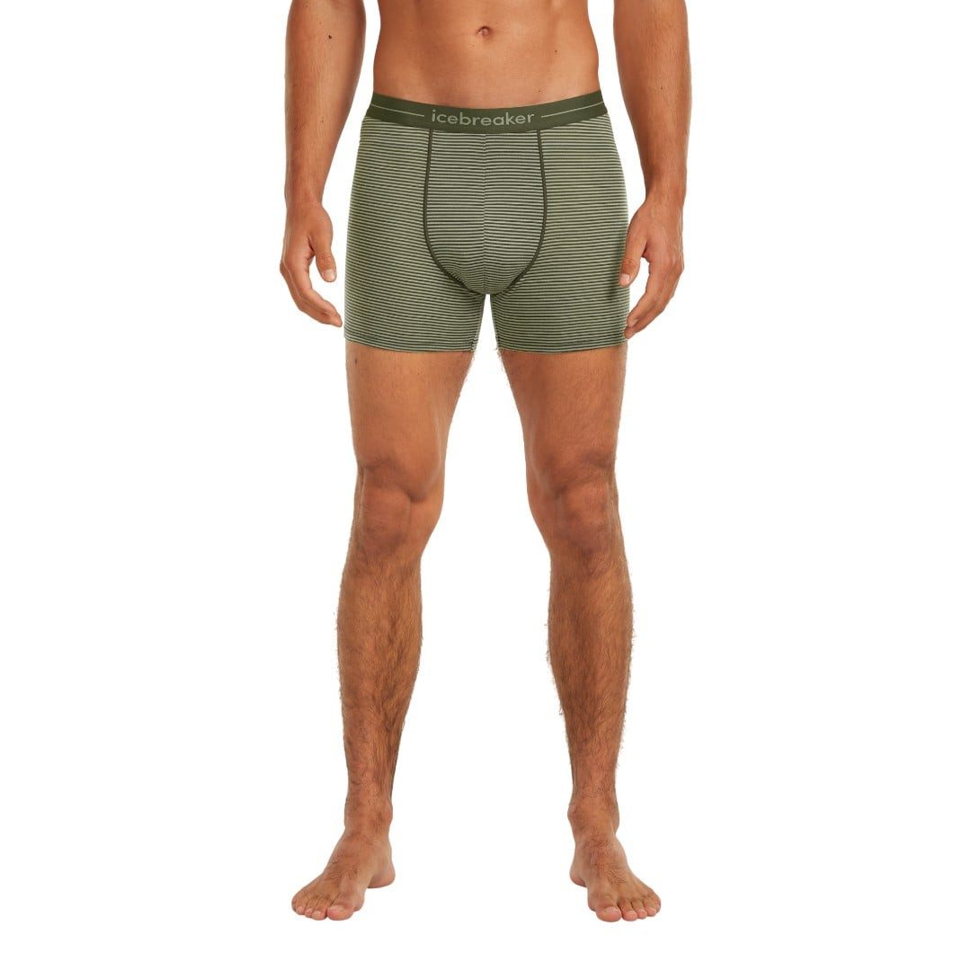 Icebreaker Boxershorts Anatomica (Merinowolle) Unterwäsche lichen/lodengrün Herren