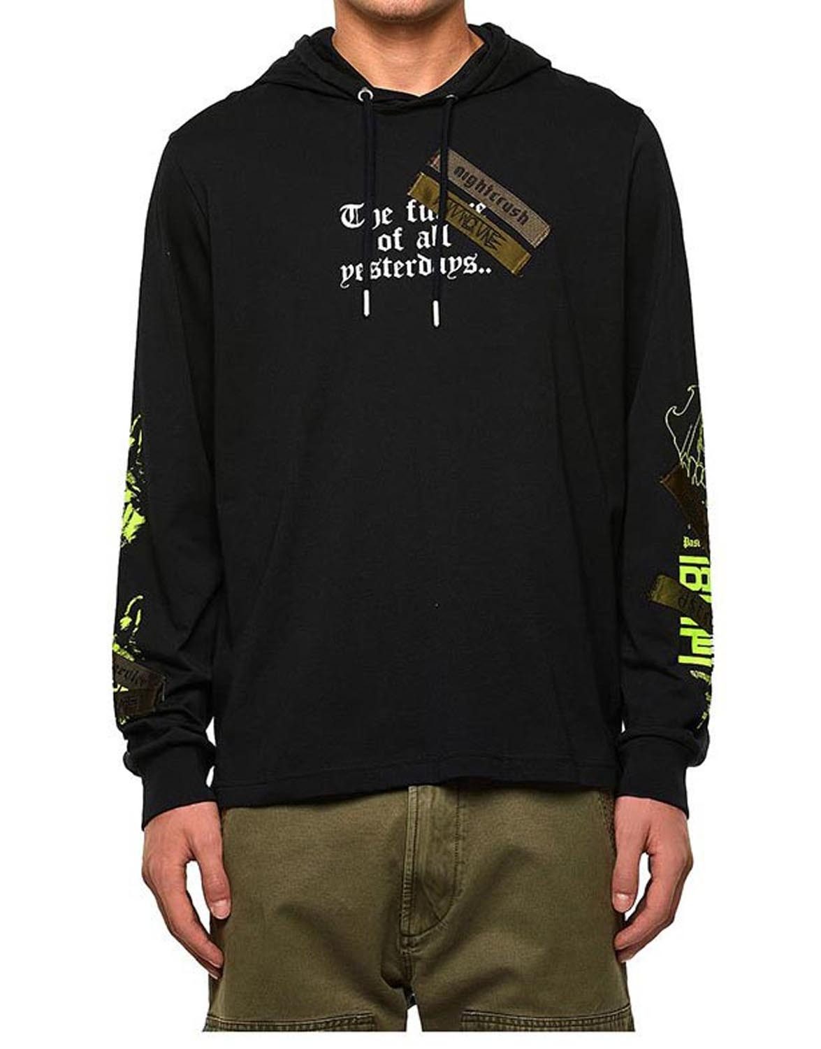Diesel Sweatshirt T-JUST-LS-HOOD-TAPES